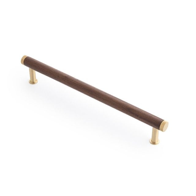 Castella Kereste 192mm Handle Walnut/Satin Brass 235.192.35S - The Blue Space
