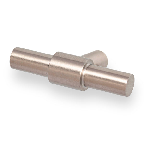 Castella Newport T-Knob Satin Stainless Steel 50mm 900.050.07 - The Blue Space