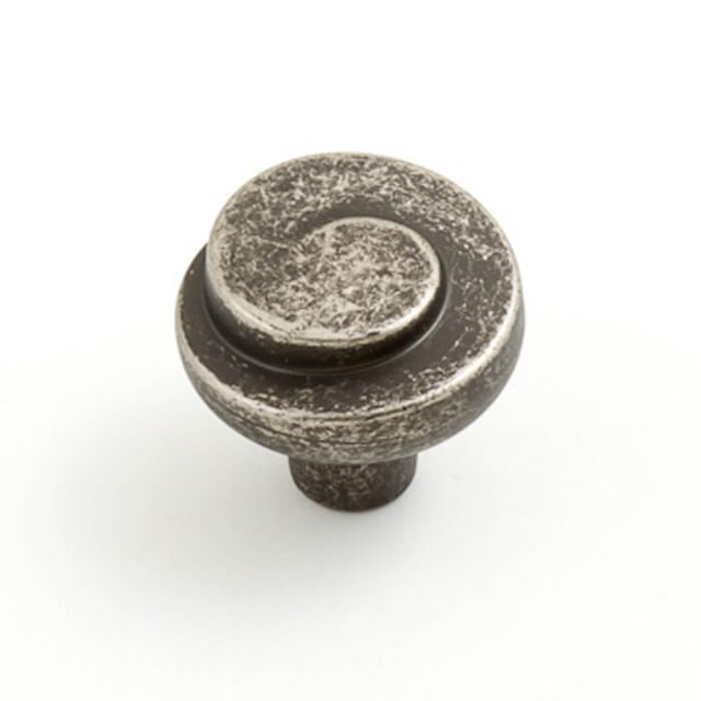 Castella Plume 30mm Knob Rustic Tin 736.030.86 - The Blue Space