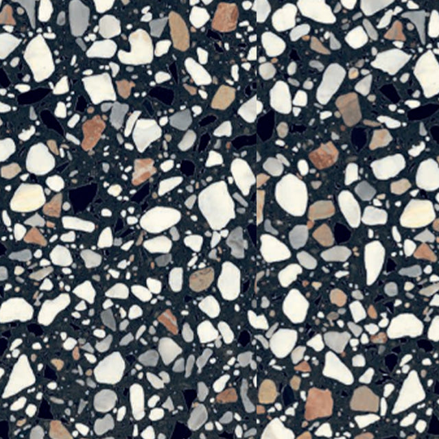Charcoal Theo Terrazzo Tile Matt 200 x 200mm Porcelain | The Blue Space