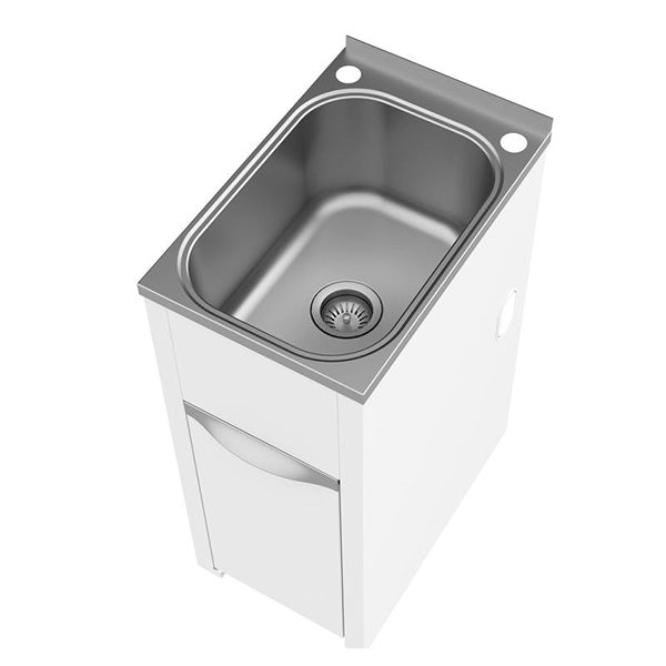 Clark Eureka 35 Litre Compact Laundry Sink Tub & Cabinet - The Blue Space