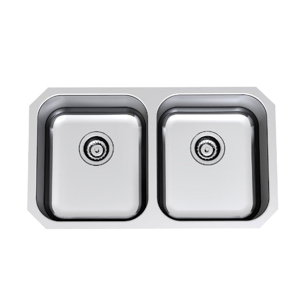 Clark Polar Double Bowl Undermount Kitchen Sink - The Blue Space
