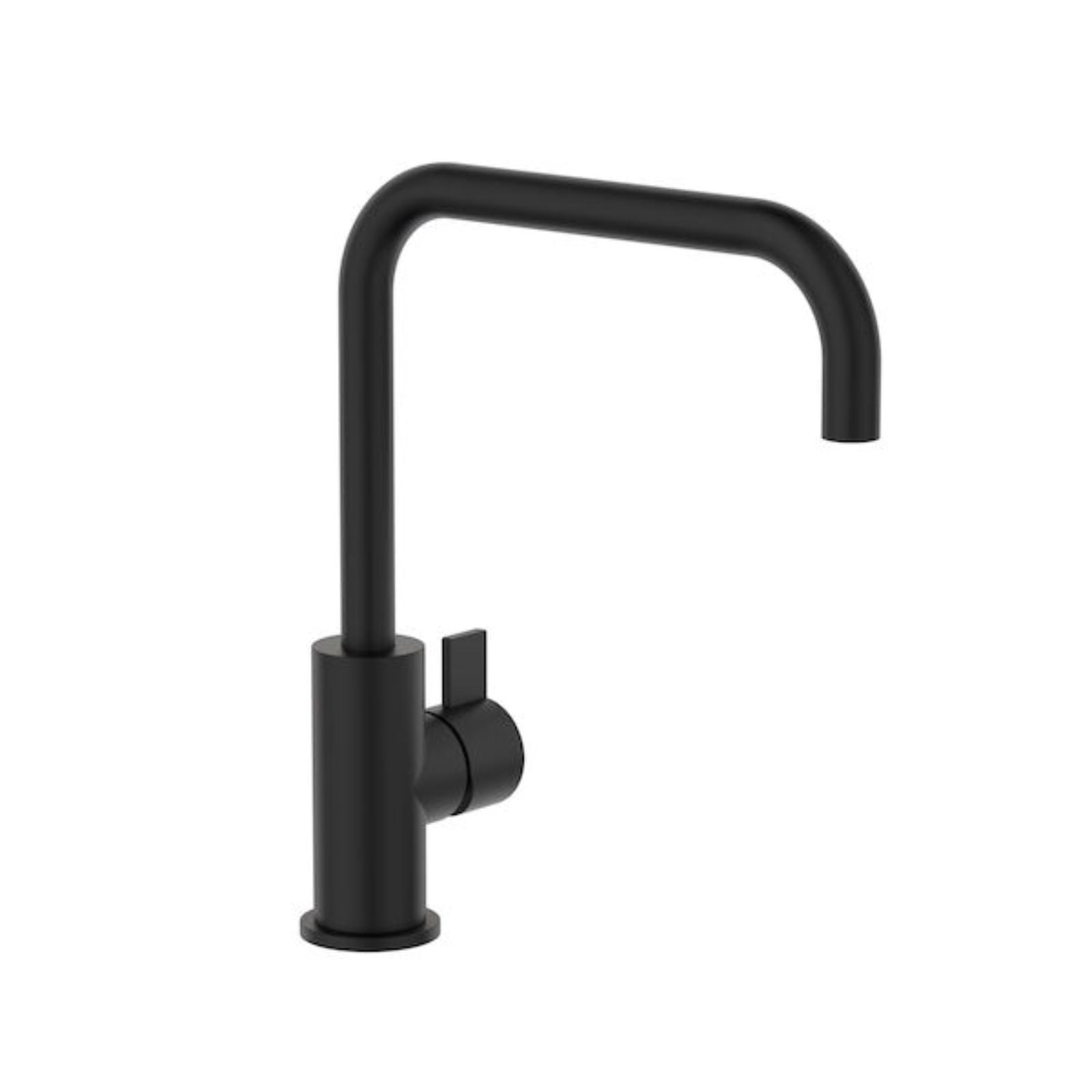 Angle Clark Round Blade Sink Mixer - Matte Black CL10017.B4AF - The Blue Space
