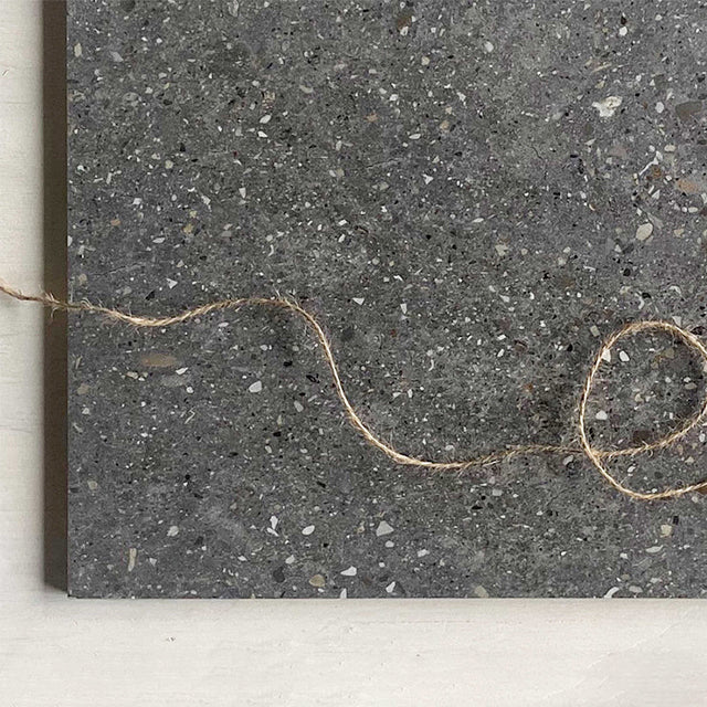 Dark Grey Frankie Polished Concrete Tile Matte R10 300 x 600 x 10mm Porcelain | The Blue Space