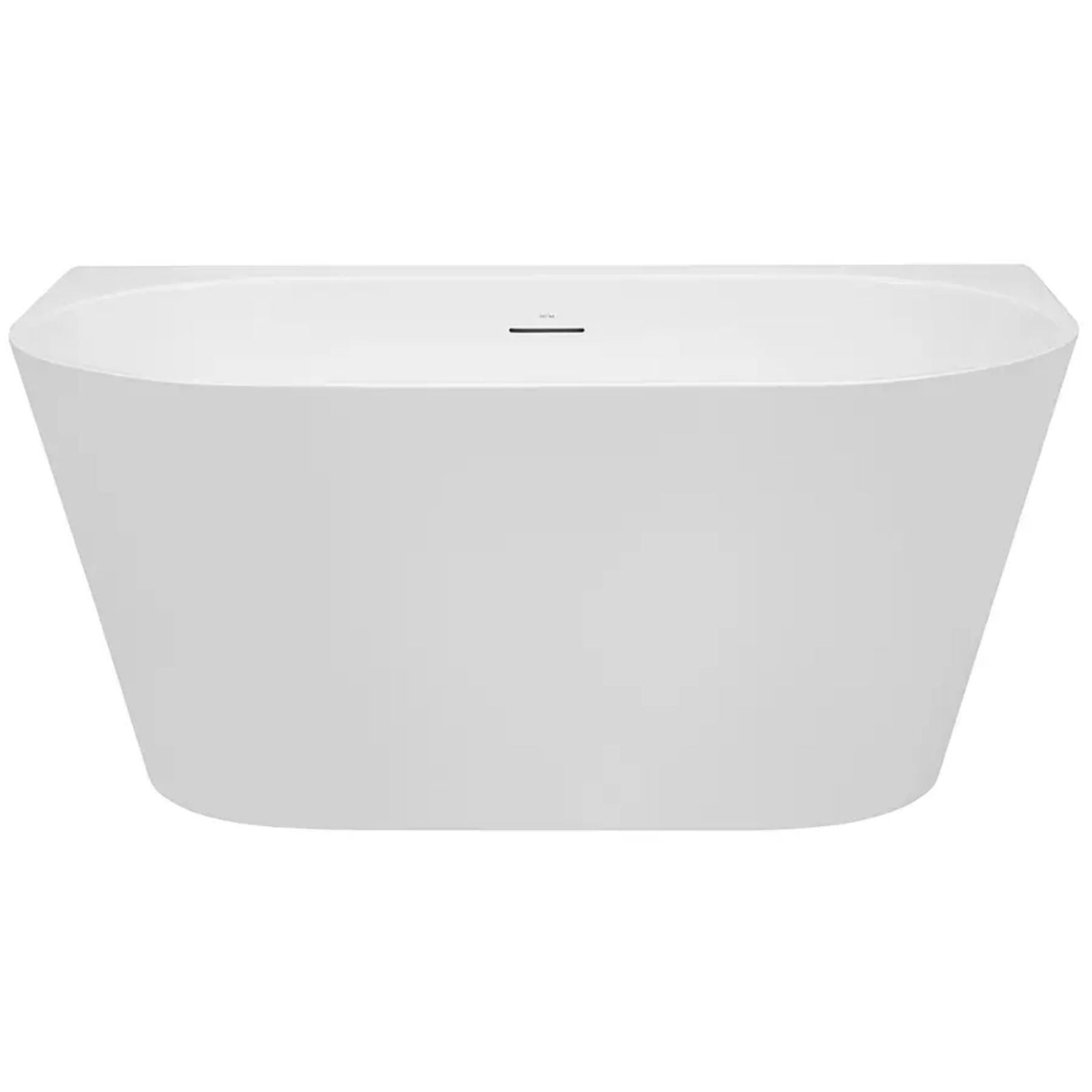 Front Decina Alegra 1400 Back-To-Wall Freestanding Bath with Integrated Overflow AG1400WIO - The Blue Space