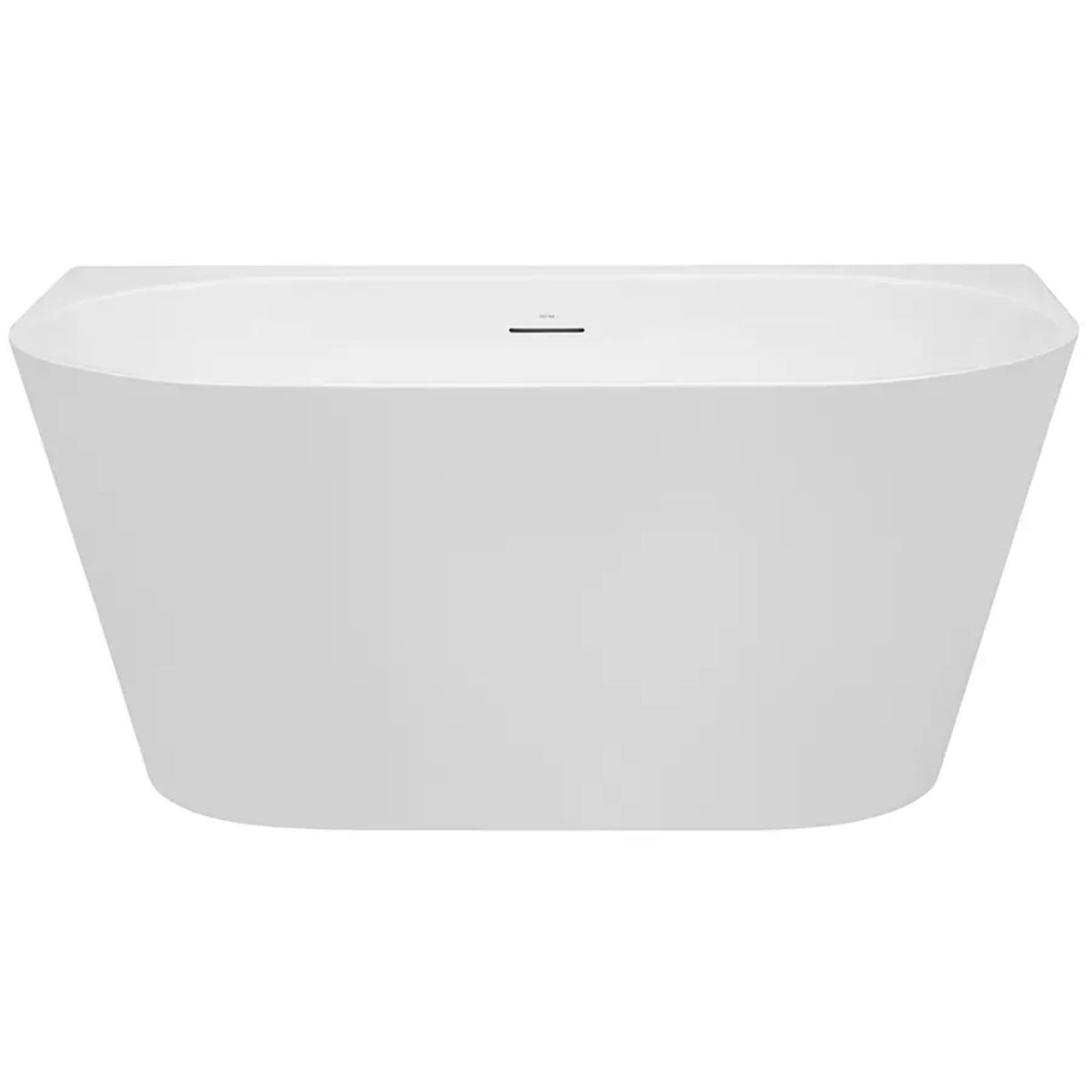Front Decina Alegra 1400 Back-To-Wall Freestanding Bath with Integrated Overflow AG1400WIO - The Blue Space