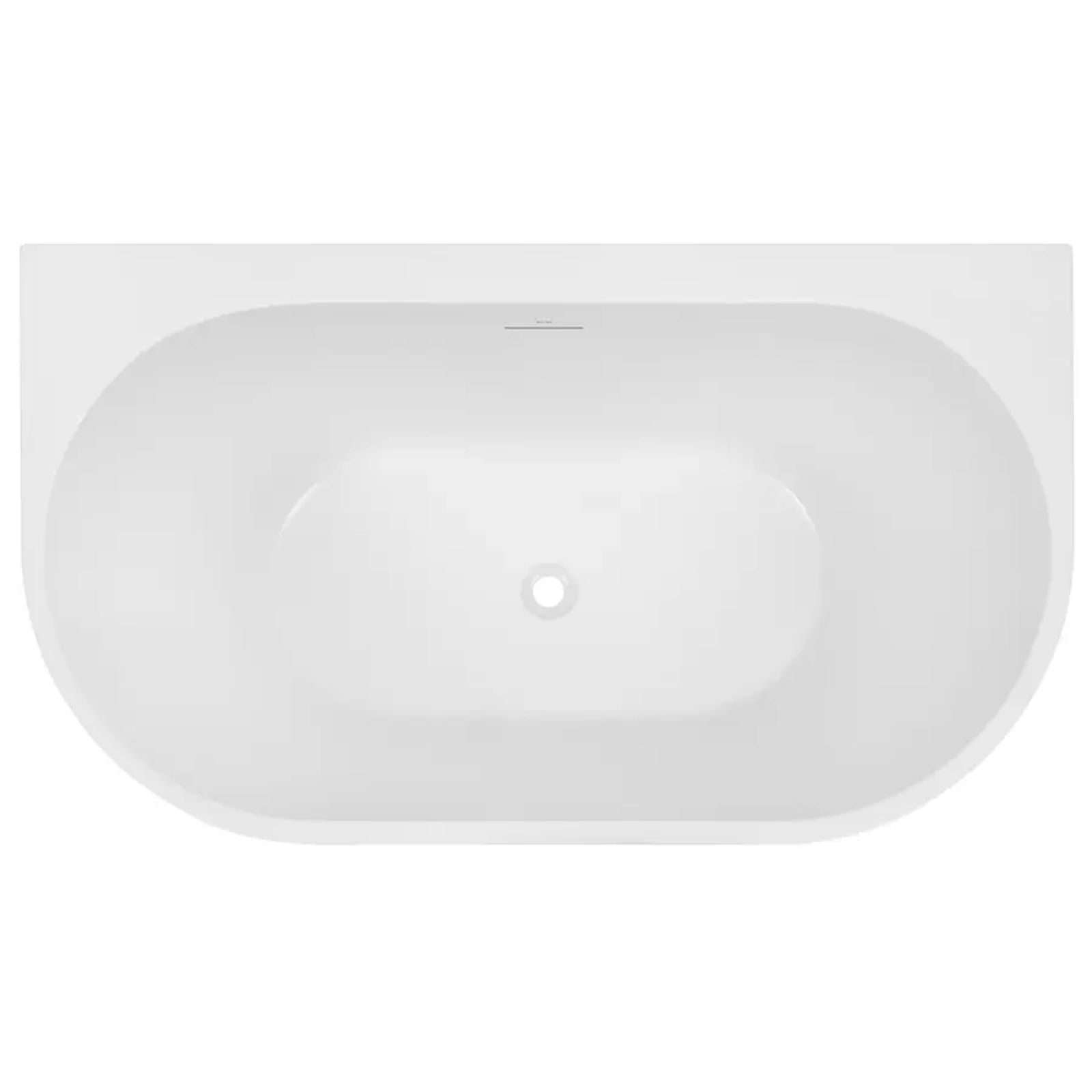 Top 1 Decina Alegra 1400 Back-To-Wall Freestanding Bath with Integrated Overflow AG1400WIO - The Blue Space