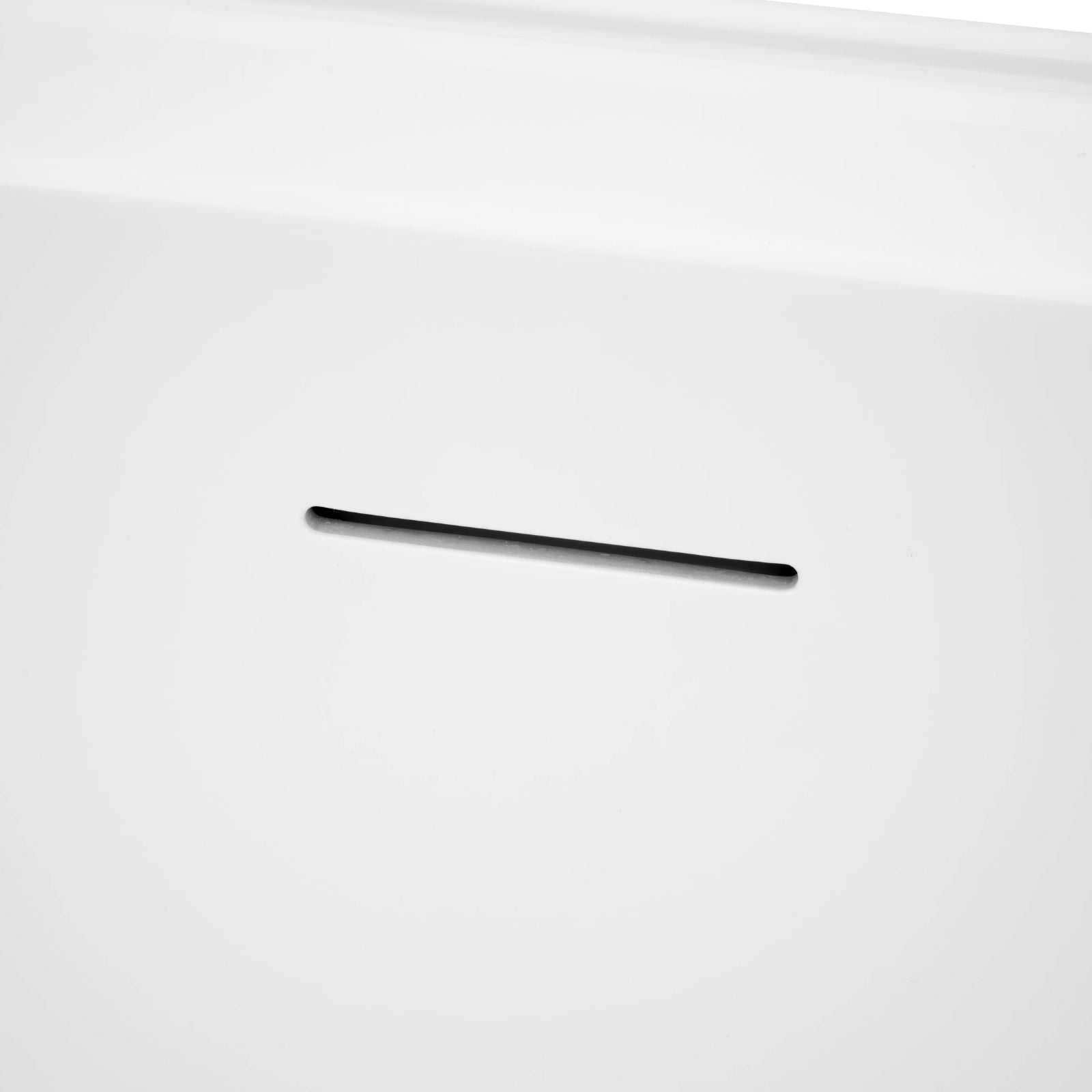 Close Decina Aria 1700 Back-To-Wall Freestanding Bath with Integrated Overflow AR1700WIO - The Blue Space