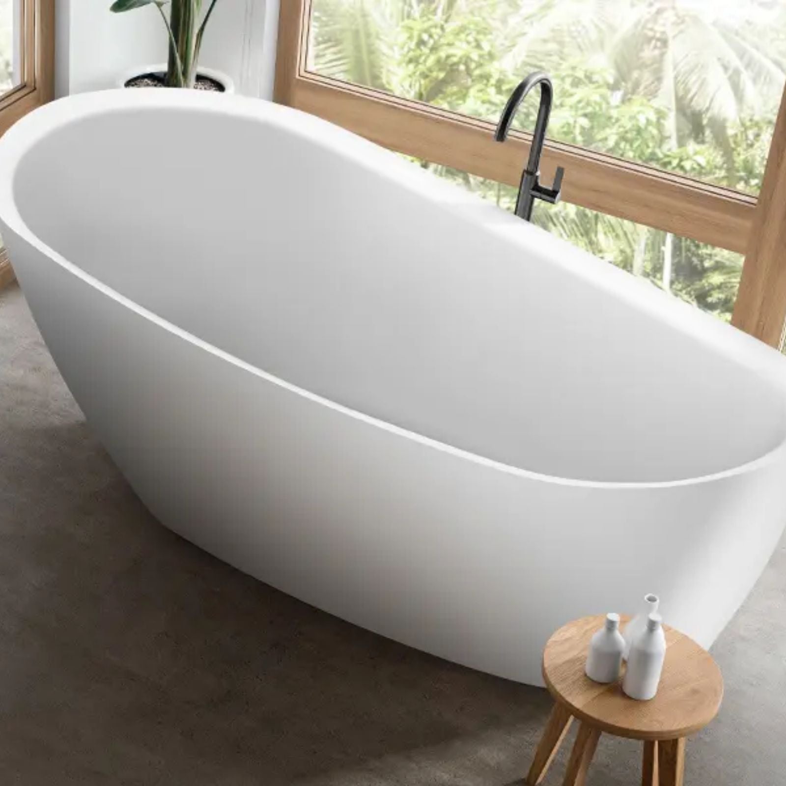 Lifestyle Decina Caval 1480 Freestanding Bath CA1480W - The Blue Space