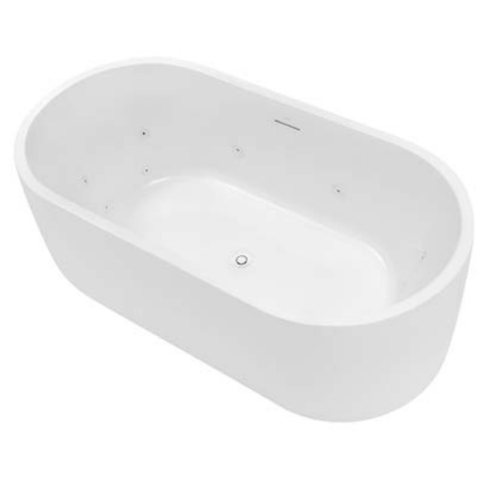 Angle Decina Elisi Freestanding Contour Spa Bath 1700mm EI1700FSCNWIO - The Blue Space