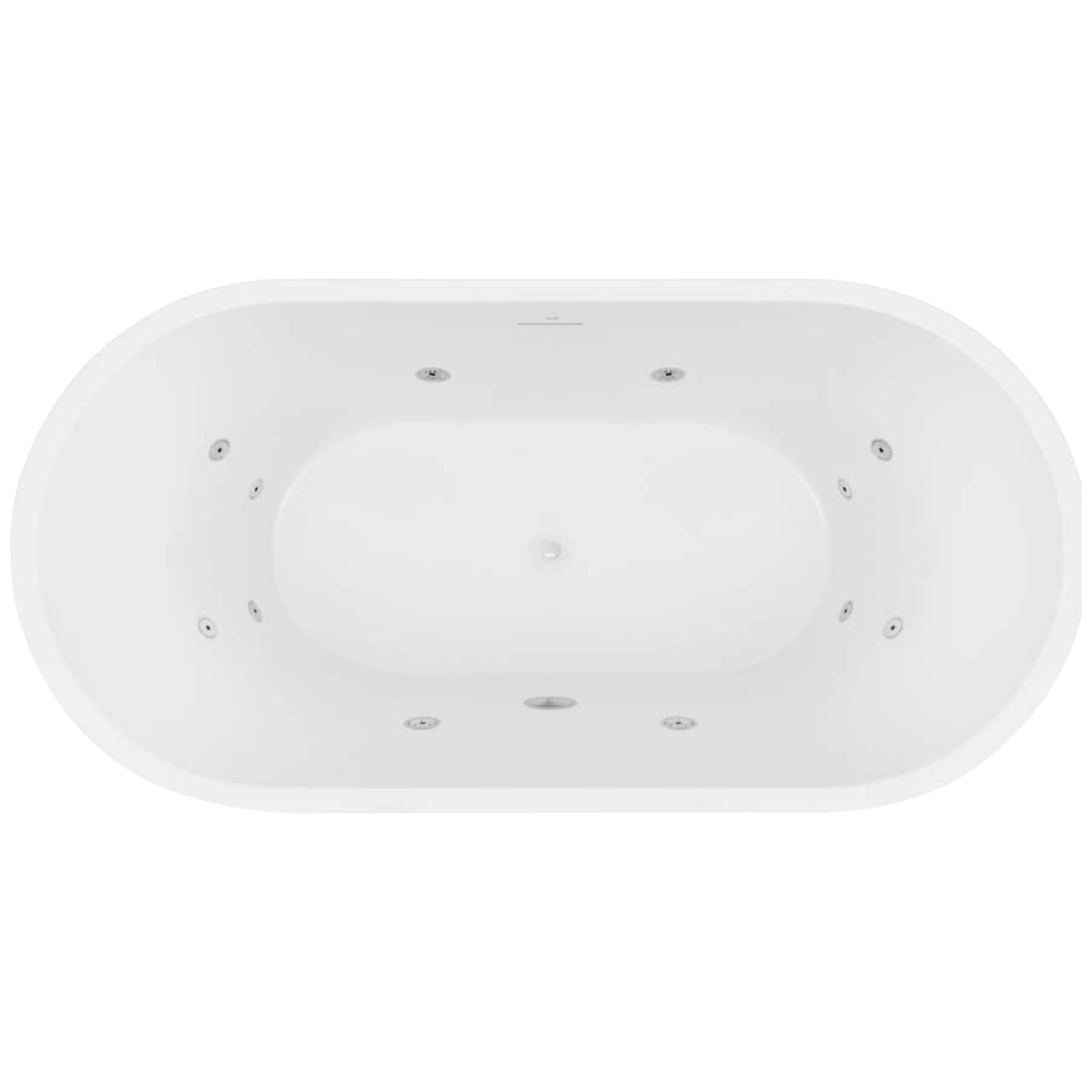 Top Decina Elisi Freestanding Contour Spa Bath 1700mm EI1700FSCNWIO - The Blue Space