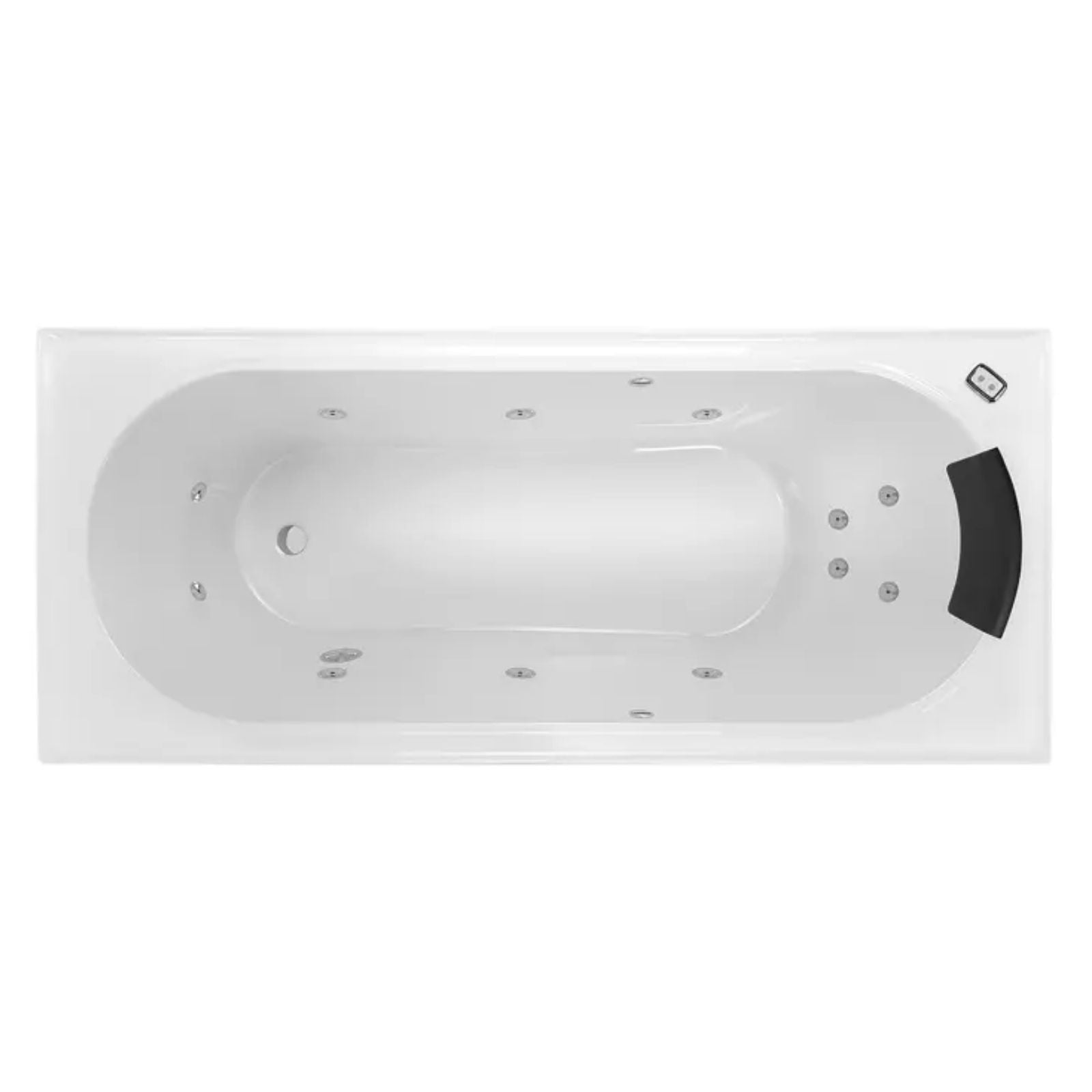 Decina Turin 1520 Contour 12-Jet Spa Bath TU1520CNSPAWC - The Blue Space
