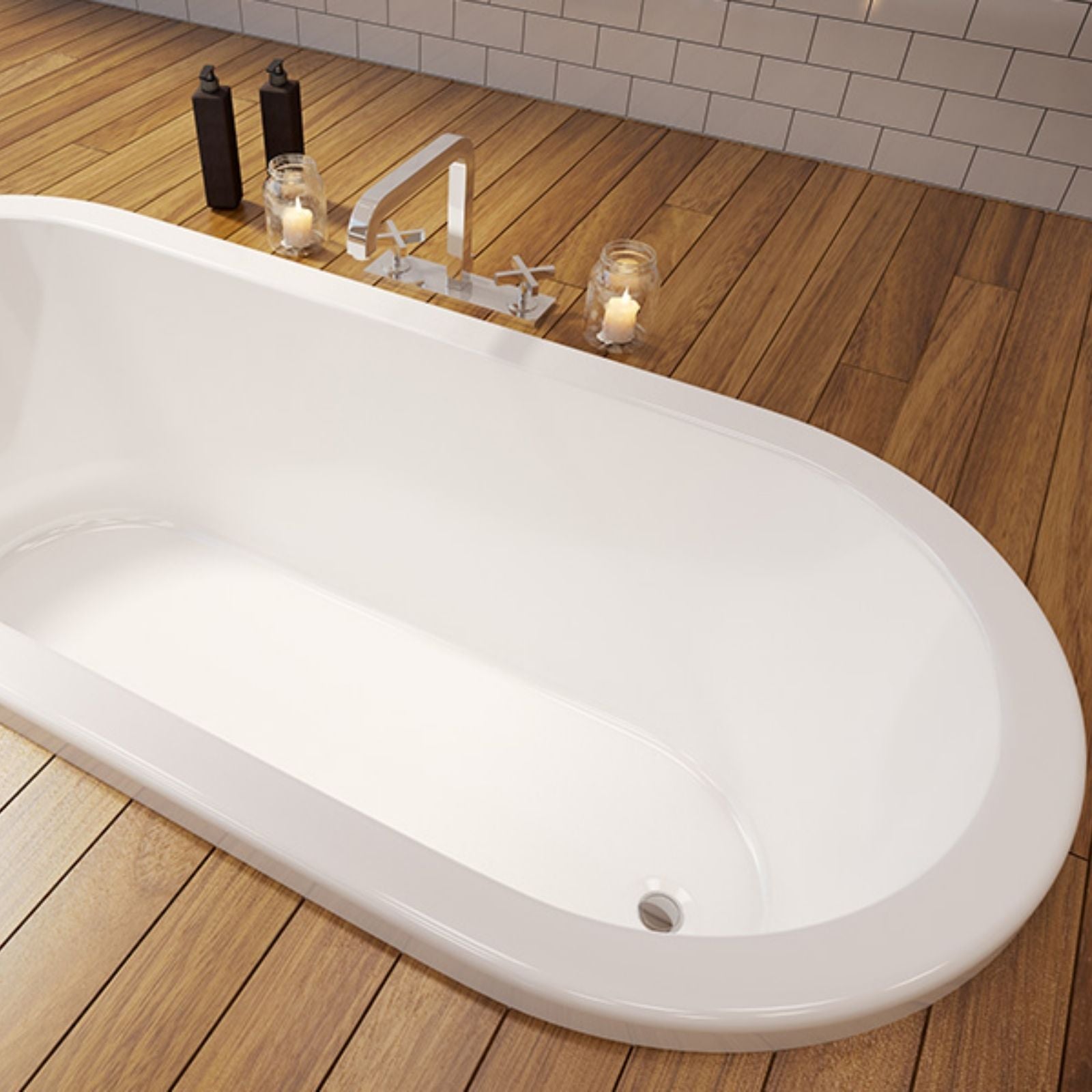 Lifestyle Decina Uno 1700 Island Bath UN1700W - The Blue Space