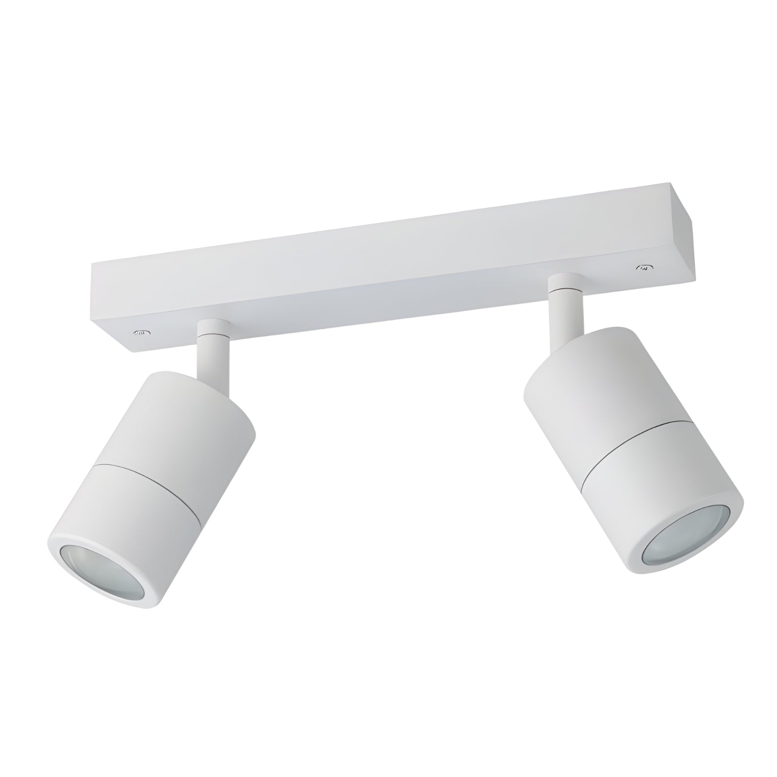 Eglo Fremantle 2 Light Adjustable Outdoor Ceiling Light White 206156 - The Blue Space