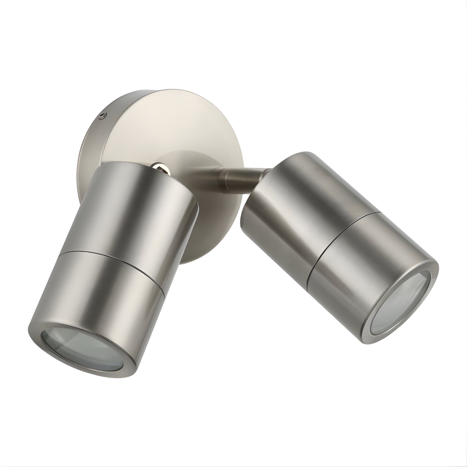 Eglo Fremantle 2 Light Adjustable Outdoor Wall Light Stainless Steel 206146 - The Blue Space