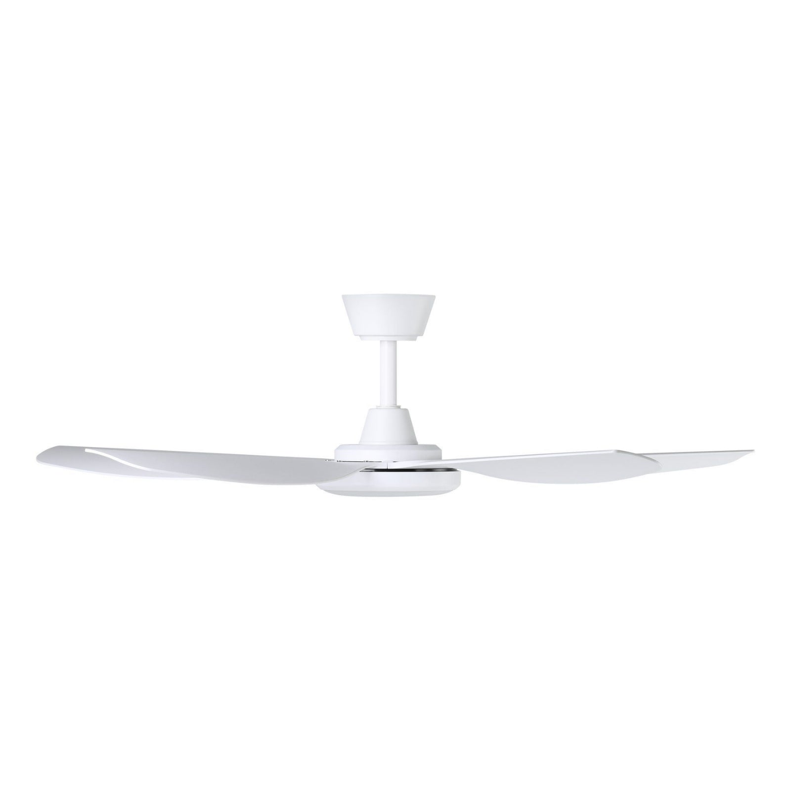 Side View Eglo Miami 48 DC Ceiling Fan with LED Light White 20796601 - The Blue Space