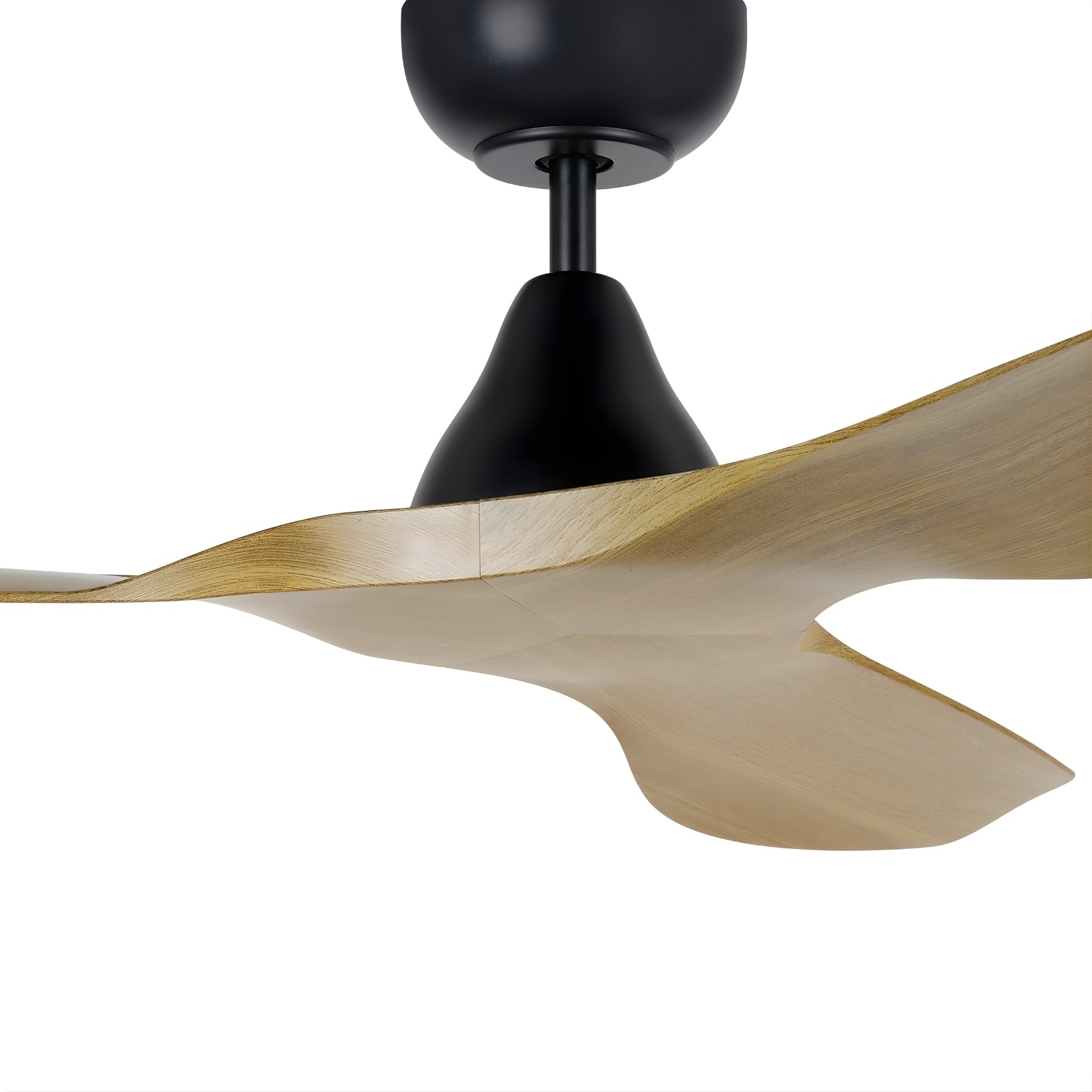 Details Eglo Surf 40 DC Ceiling Fan Burmese Teak/Black 20789217 - The Blue Space