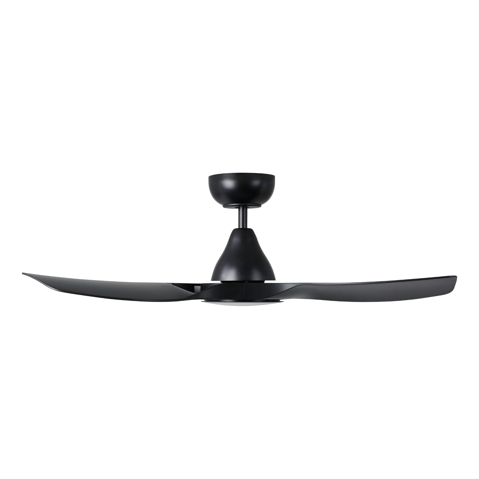 Side View Eglo Surf 40 DC Ceiling Fan with LED Light Black 20789302 - The Blue Space