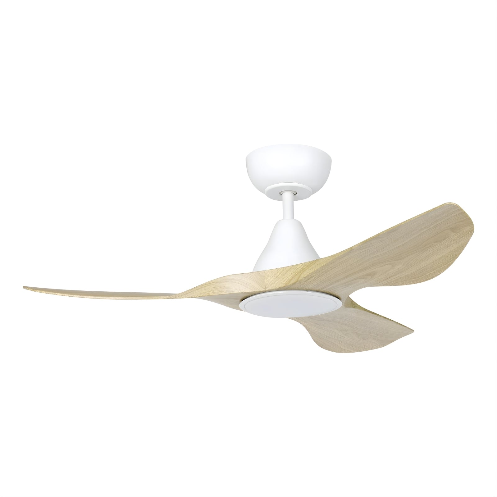 Eglo Surf 40 DC Ceiling Fan with LED Light Oak/White 20789316 - The Blue Space