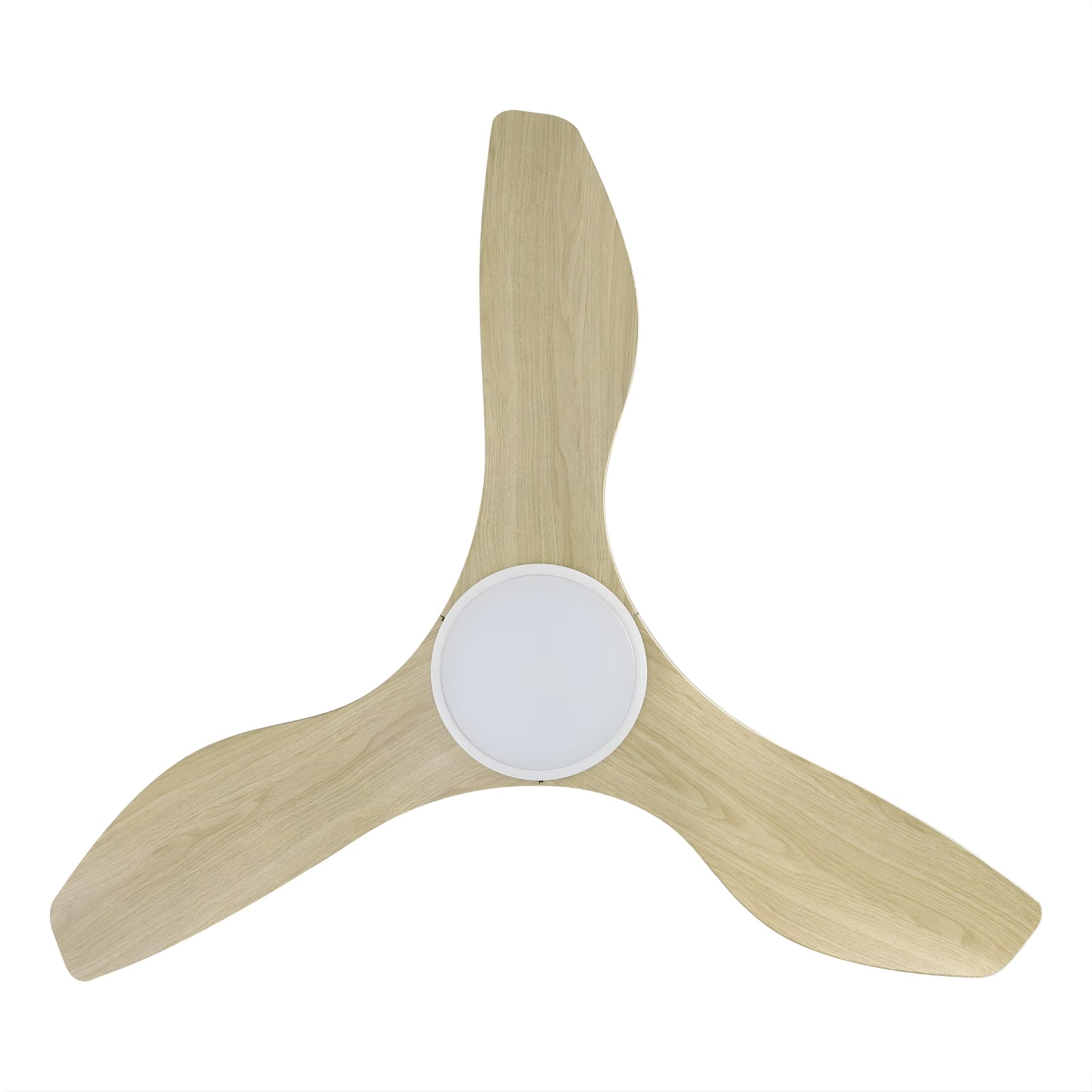Eglo Surf 40 DC Ceiling Fan with LED Light Oak/White 20789316 - The Blue Space