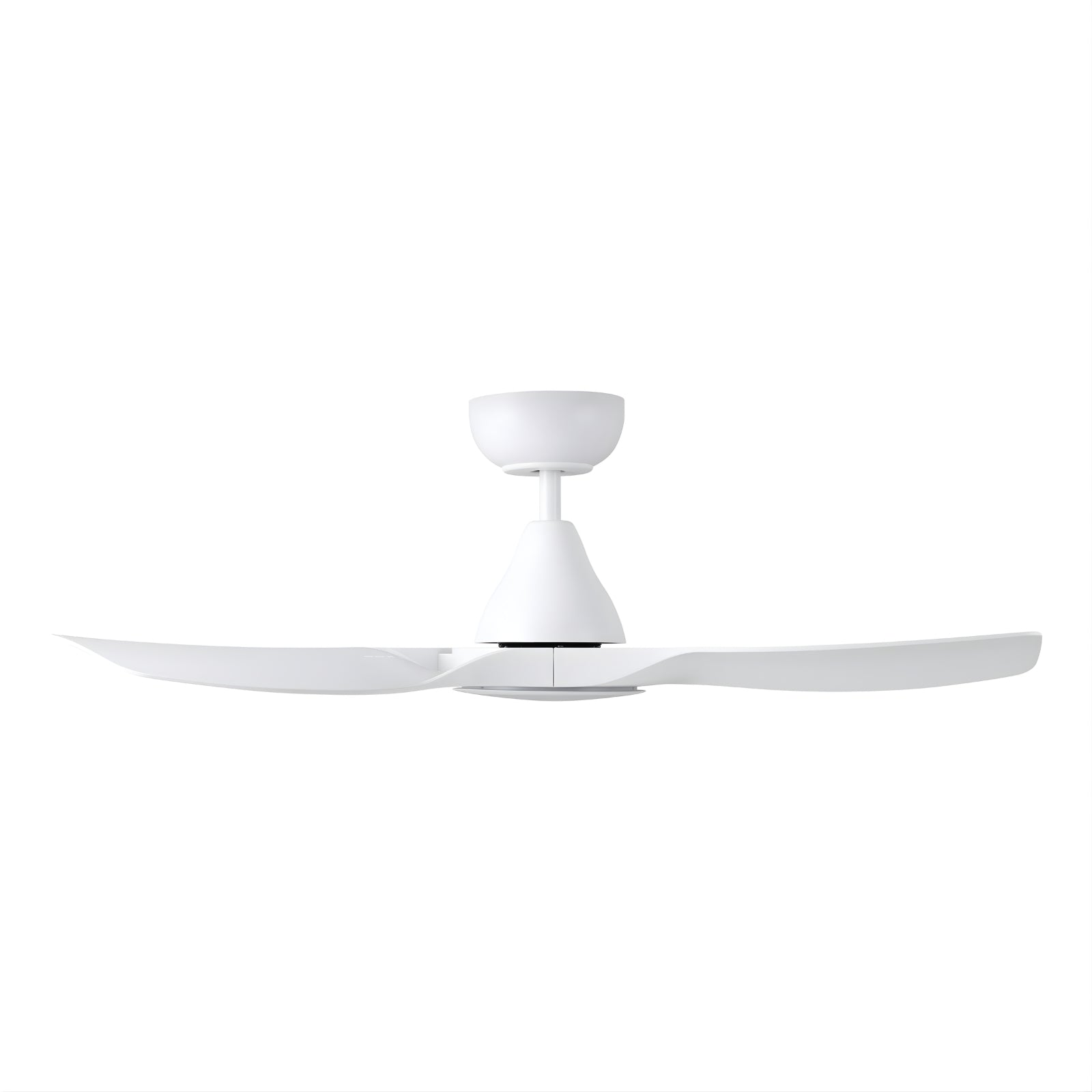 Side View Eglo Surf 40 DC Ceiling Fan with LED Light White 20789301 - The Blue Space