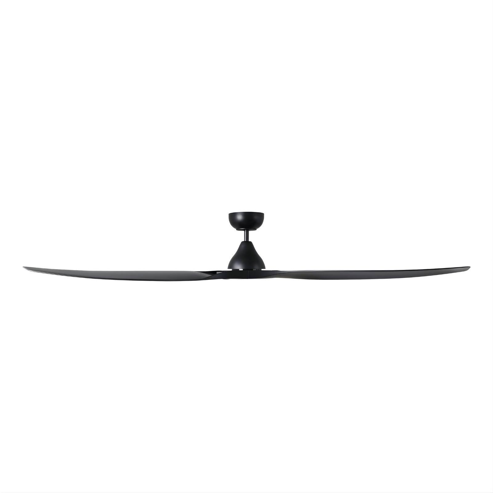 Side View Eglo Surf 72 DC Ceiling Fan Black 20789402 - The Blue Space