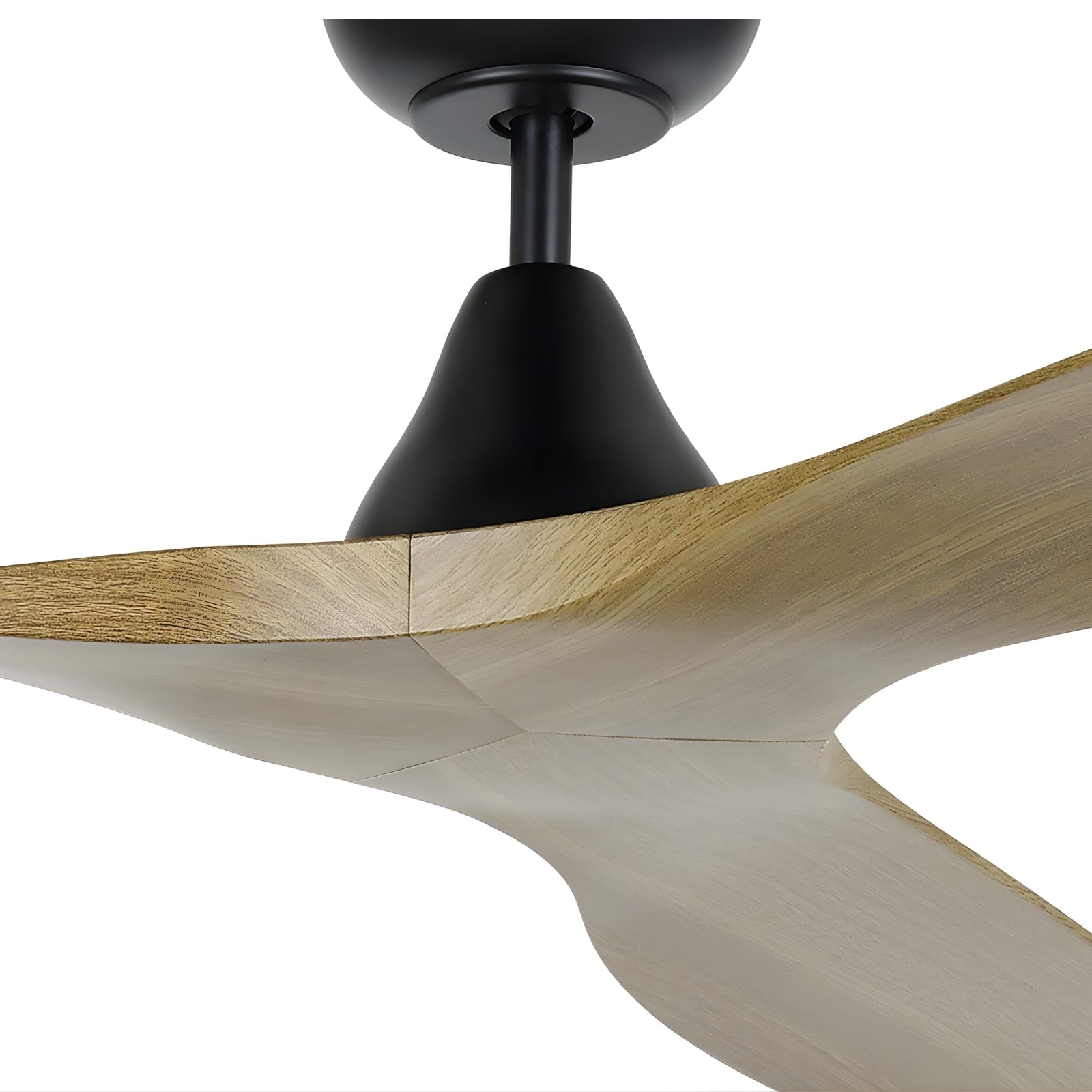 Details Eglo Surf 72 DC Ceiling Fan Burmese Teak/Black 20789417 - The Blue Space