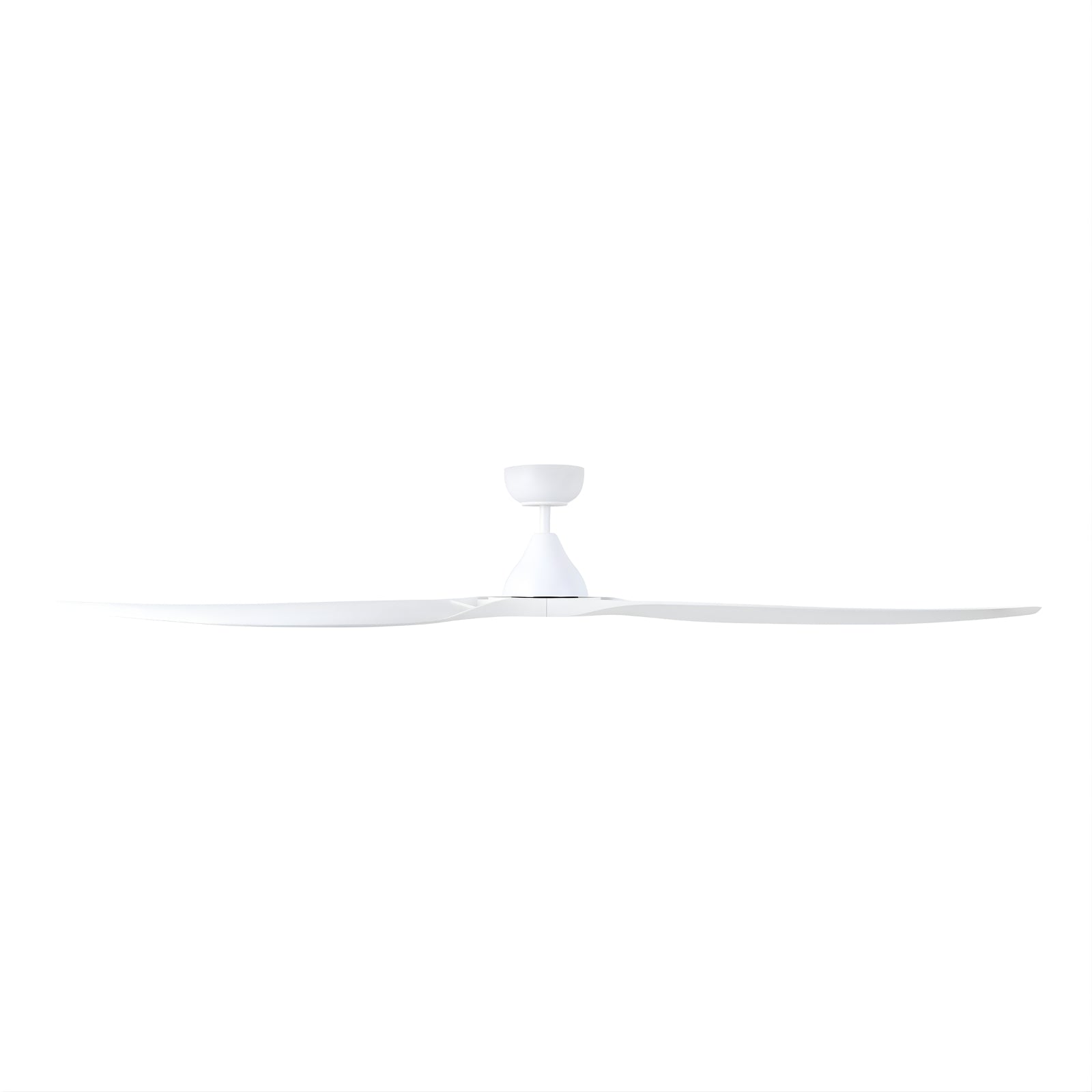 Side View Eglo Surf 72 DC Ceiling Fan White 20789401 - The Blue Space