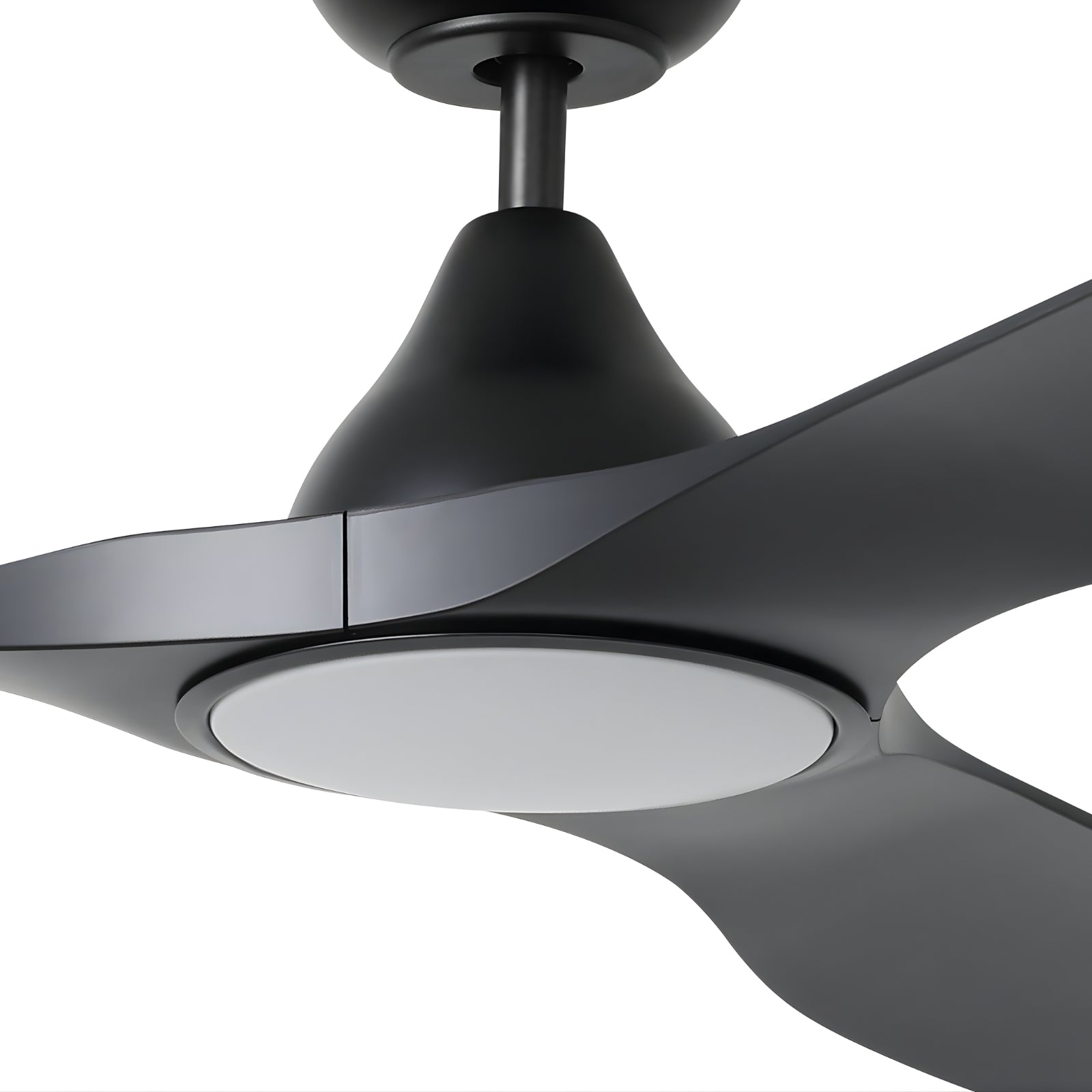 Details Eglo Surf 72 DC Ceiling Fan with LED Light Black 20789502 - The Blue Space