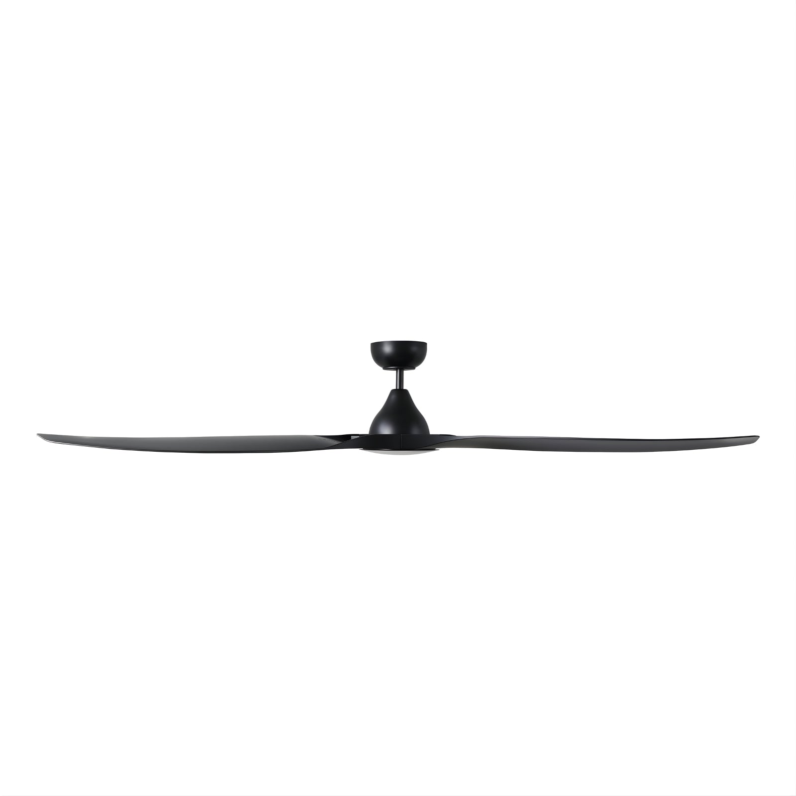 Side View Eglo Surf 72 DC Ceiling Fan with LED Light Black 20789502 - The Blue Space