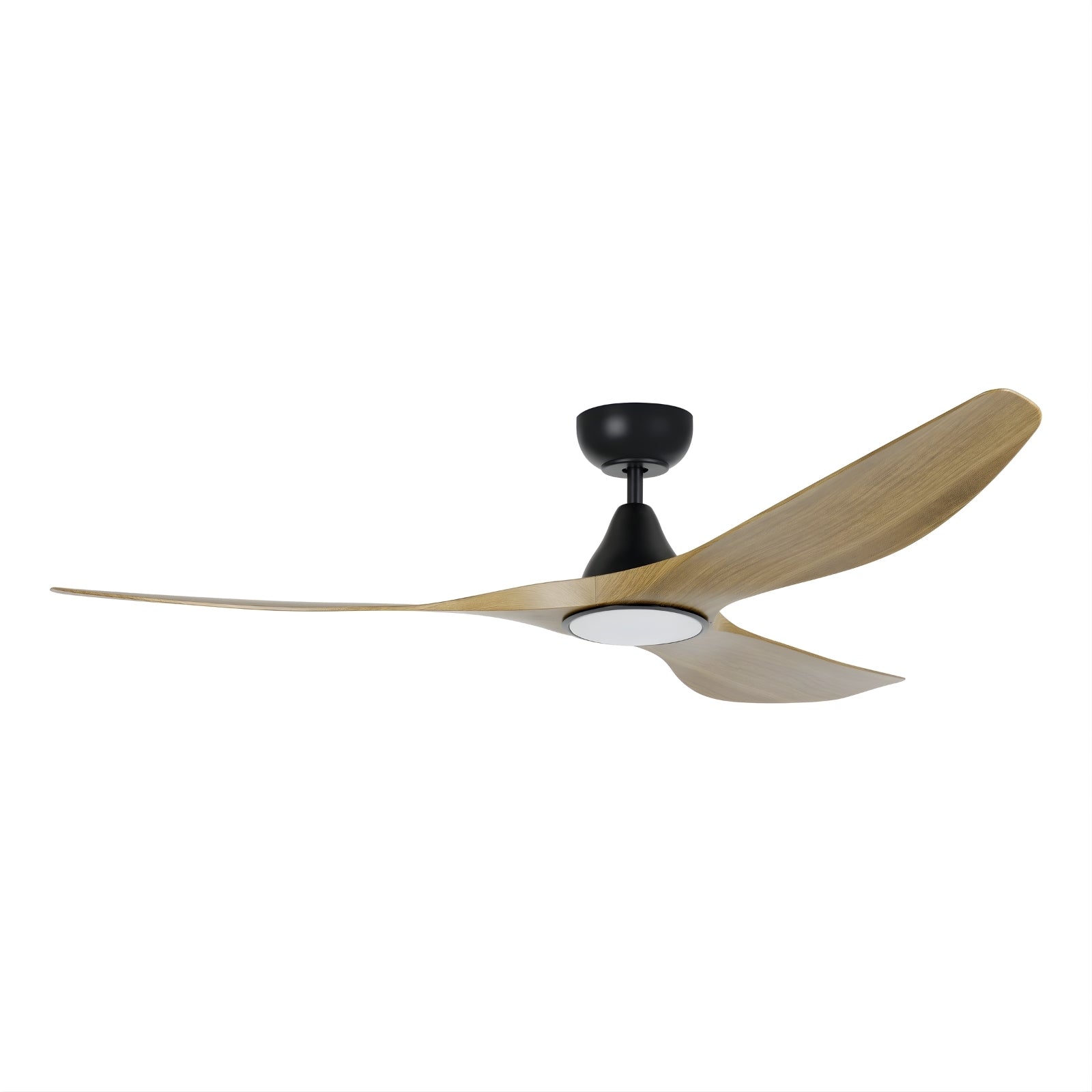 Eglo Surf 72 DC Ceiling Fan with LED Light Burmese Teak/Black 20789517 - The Blue Space