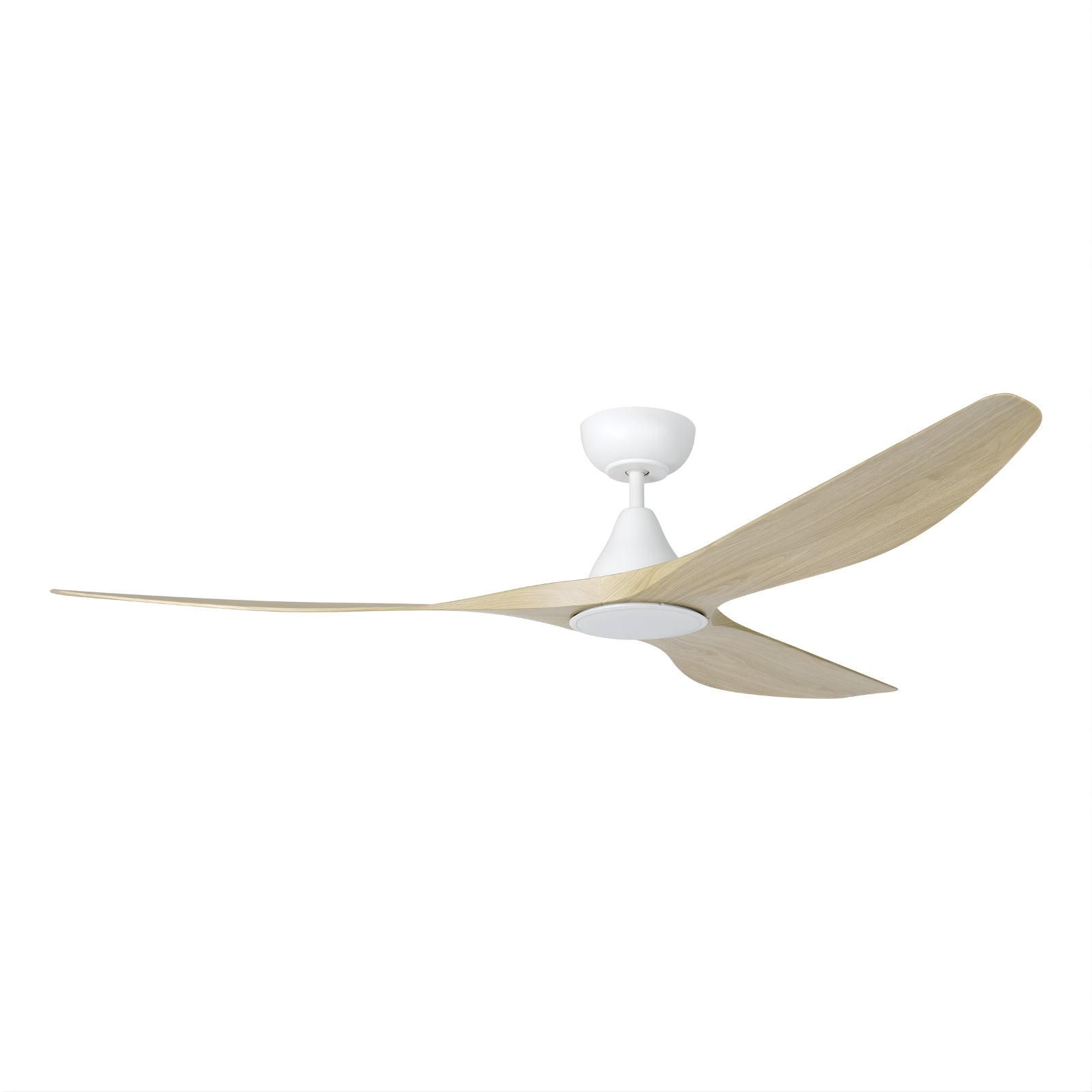 Eglo Surf 72 DC Ceiling Fan with LED Light Oak/White 20789516 - The Blue Space