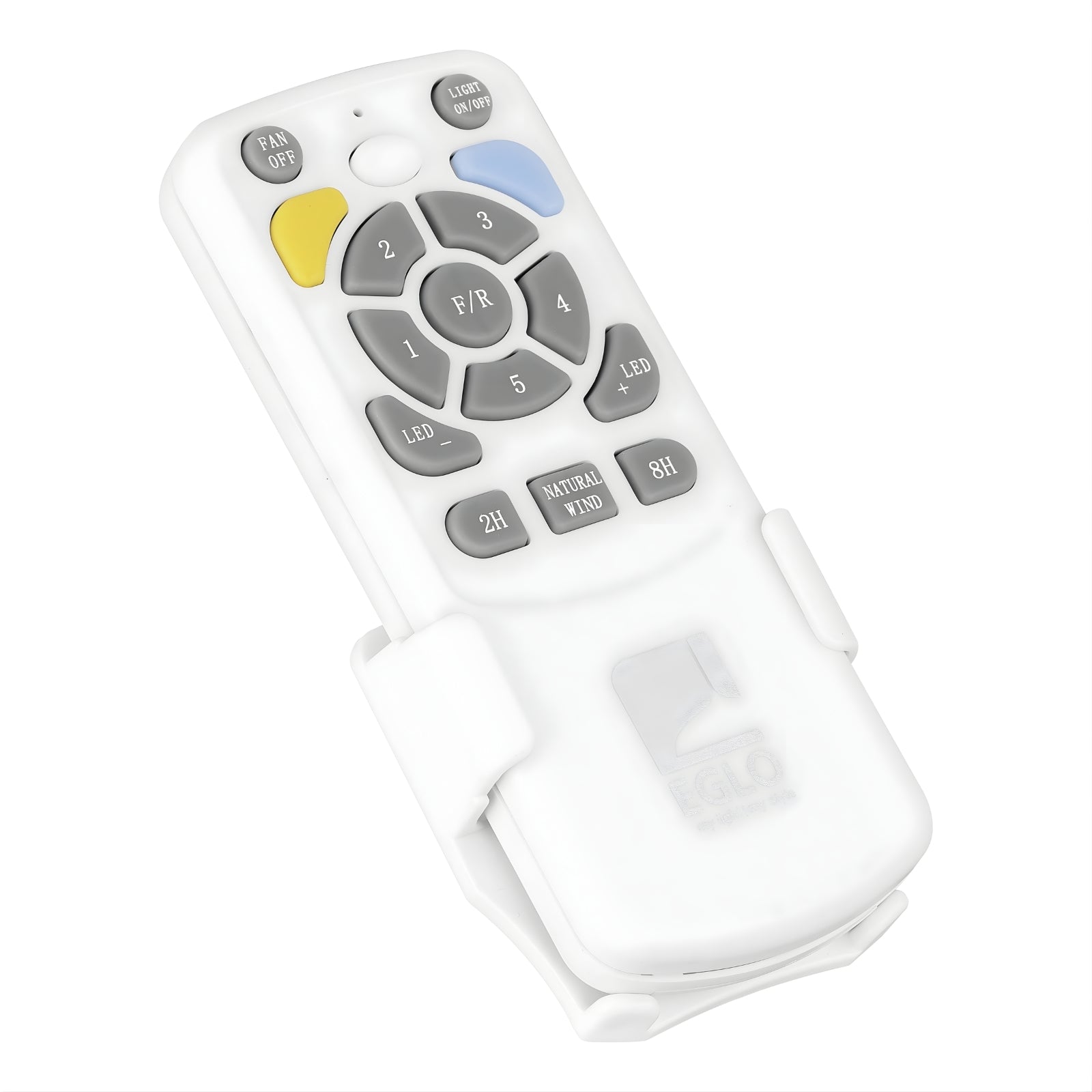 Remote Eglo Surf 72 DC Ceiling Fan with LED Light Oak/White 20789516 - The Blue Space