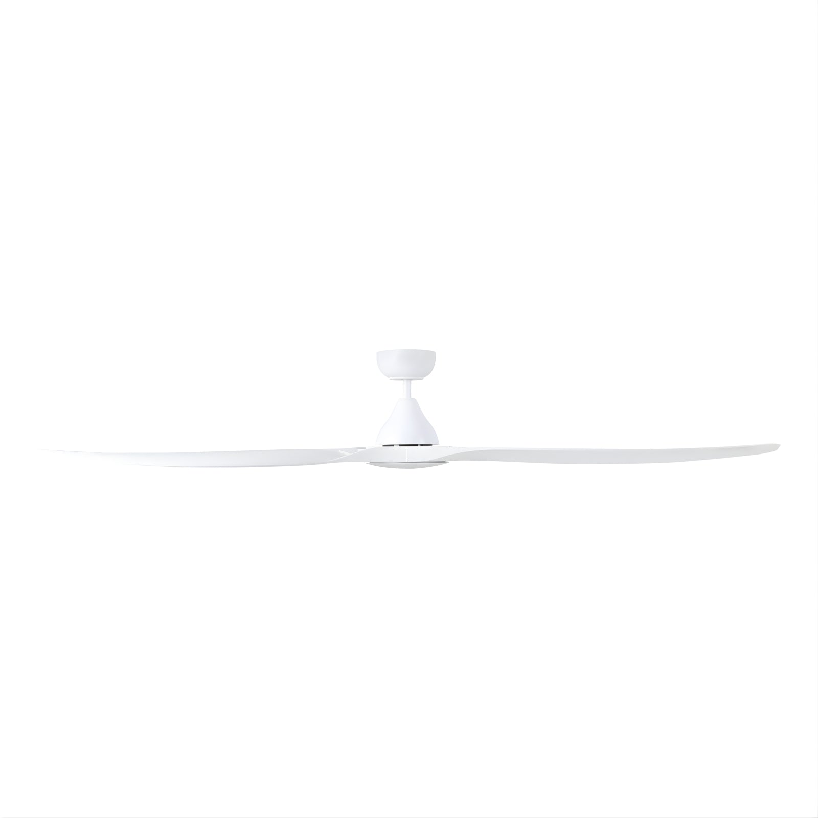 Side View Eglo Surf 72 DC Ceiling Fan with LED Light White 20789501 - The Blue Space