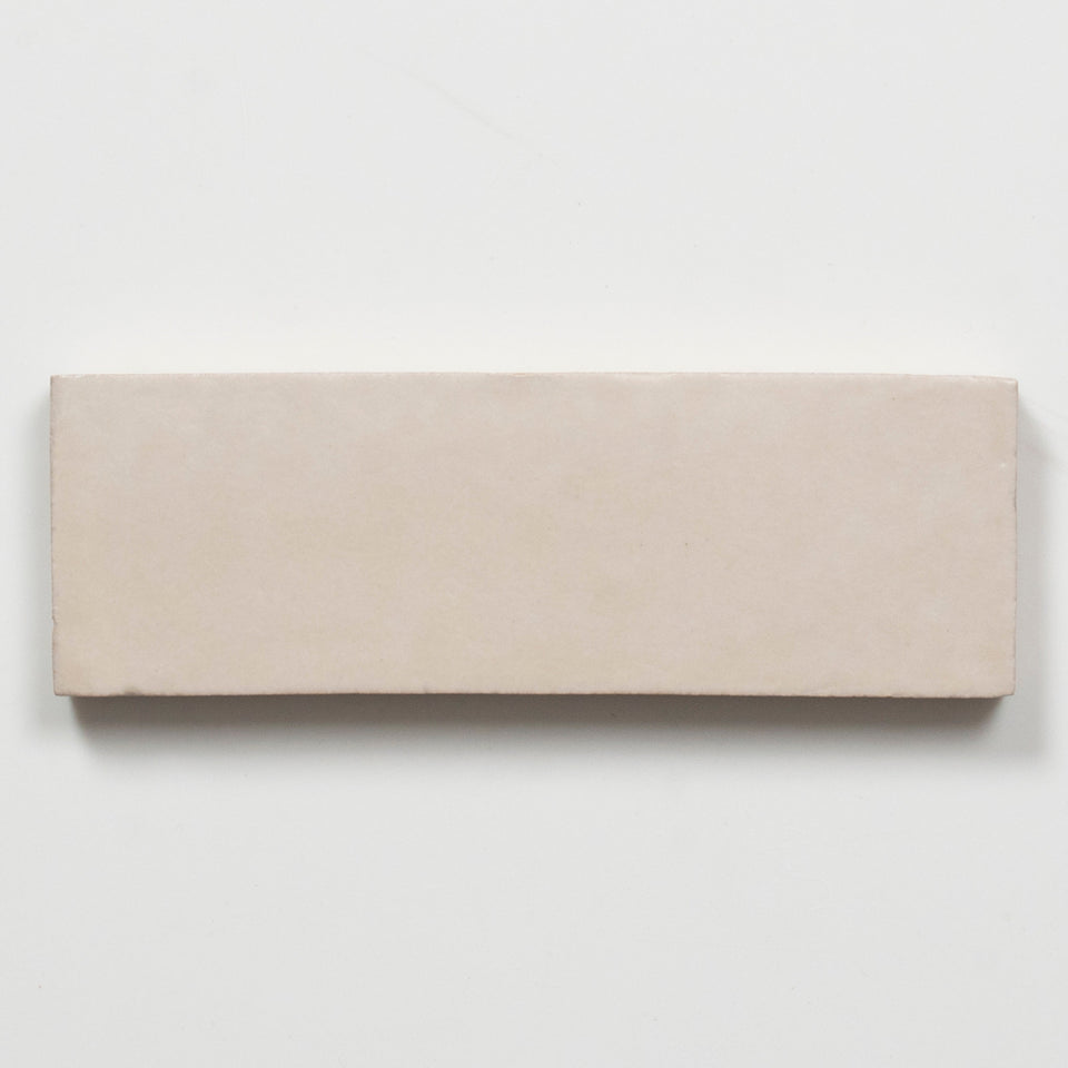 Evelyn Off-White Handmade Bejmat Satin Tile 150 x 50mm