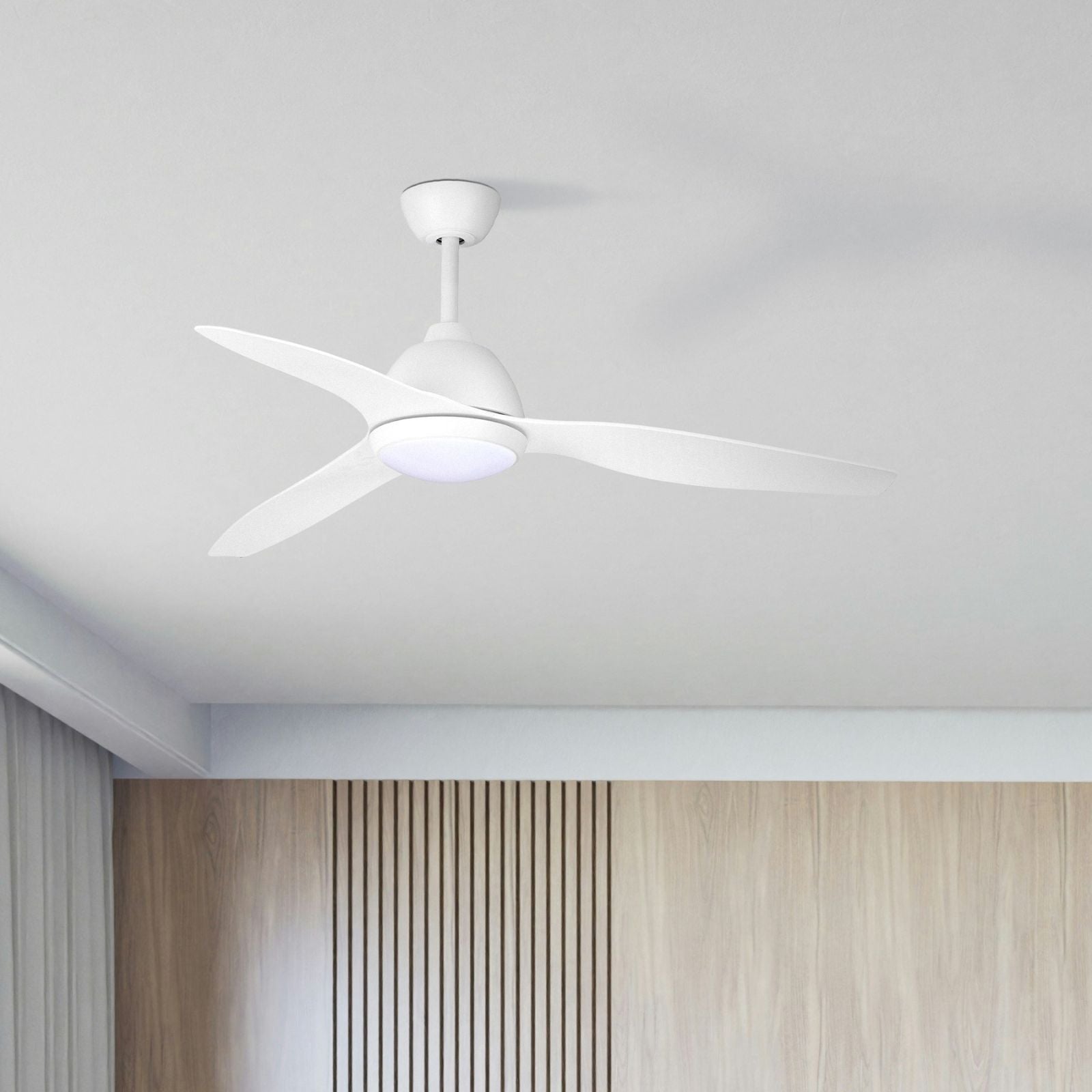 Ceiling Fanco Breeze 48'' (122cm) AC Ceiling Fan with LED Light - White F0111/101B - The Blue Space