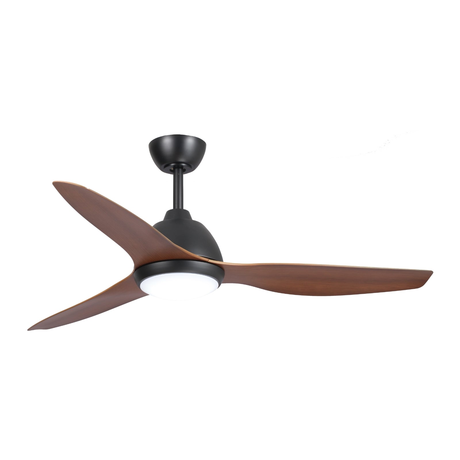 Fanco Breeze 52'' (132cm) AC Ceiling Fan with LED Light - Black and Koa F0101/205B - The Blue Space