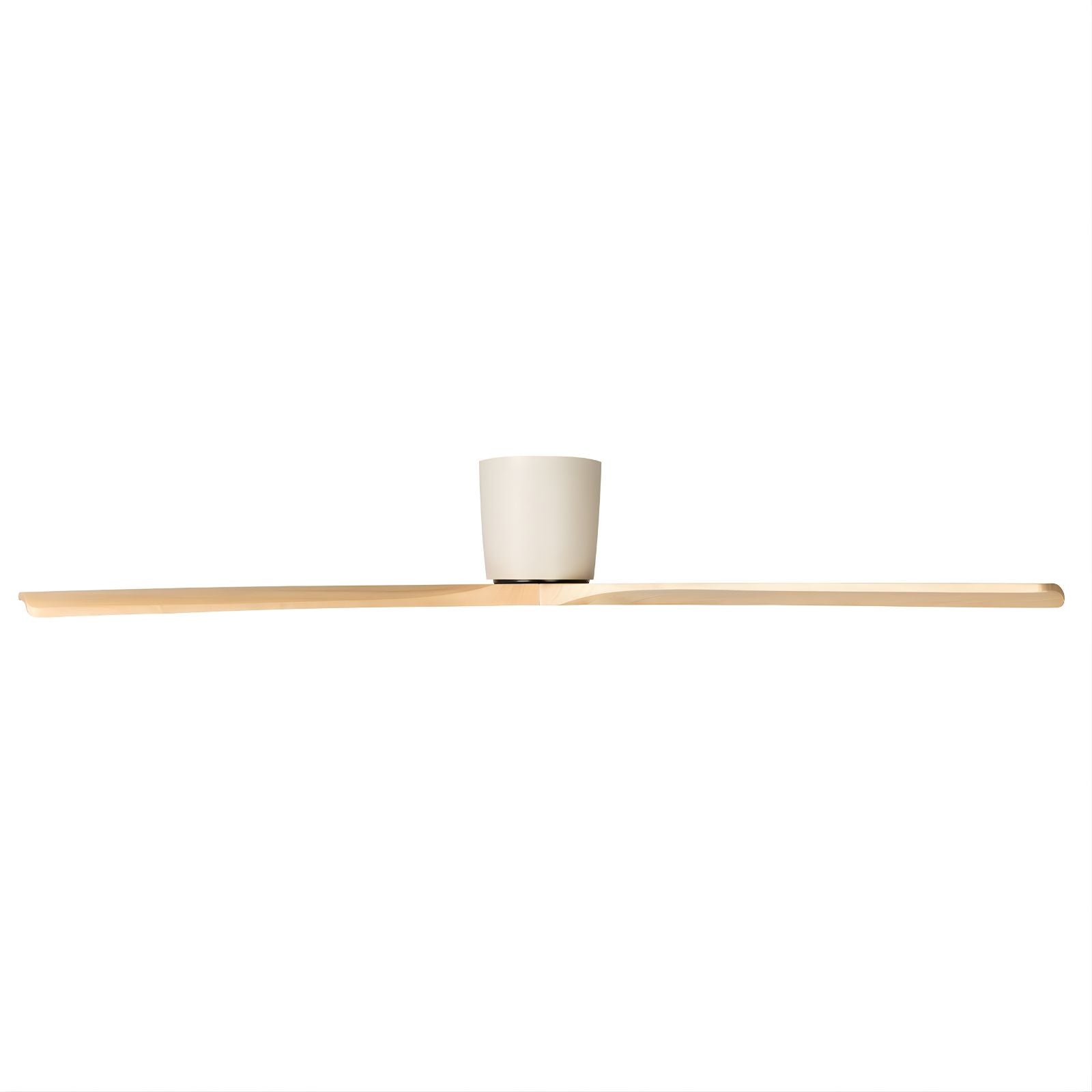 Side Fanco EarthFirst Gaia 54" (137cm) DC Ceiling Fan - Ecru and Natural Timber F2210/619A - The Blue Space