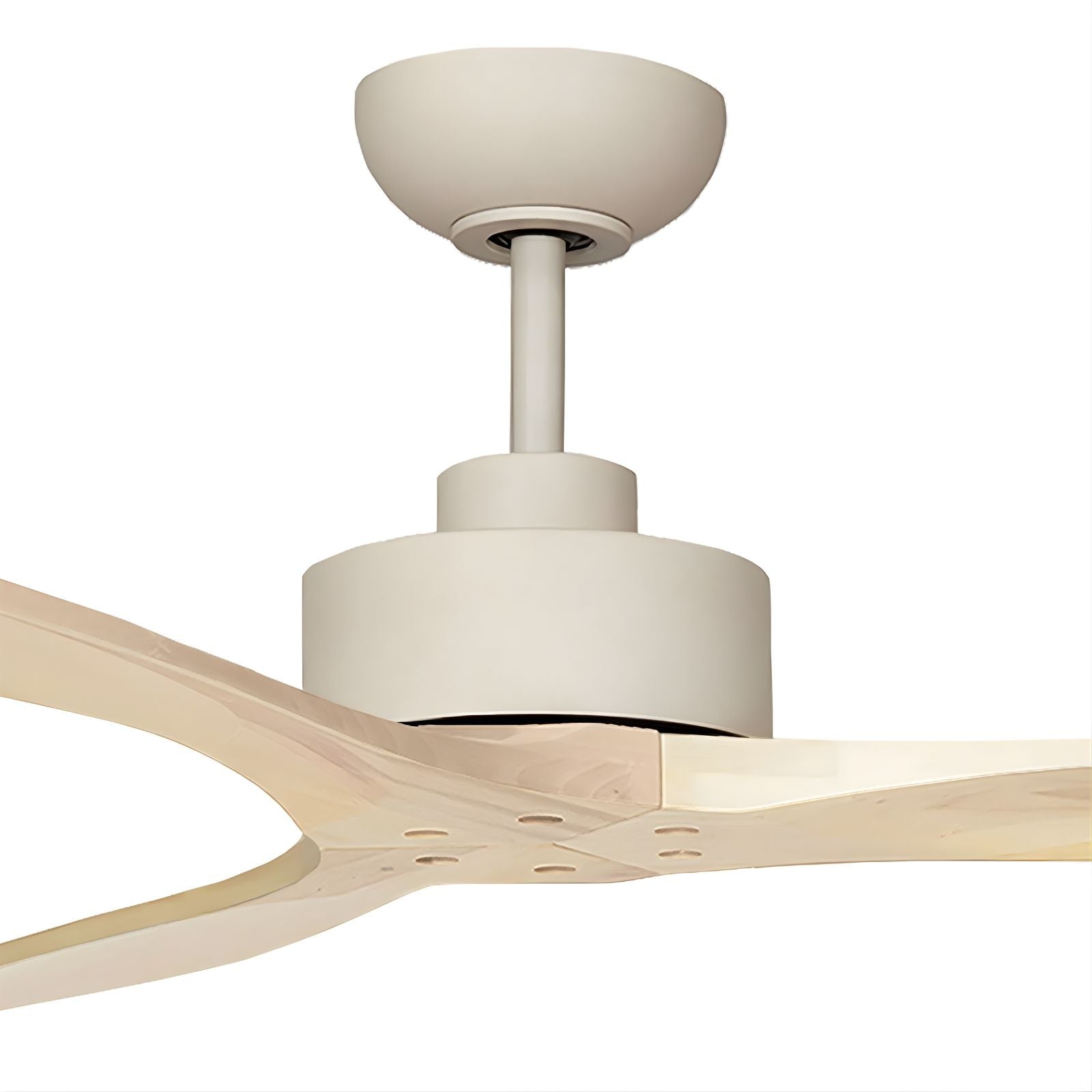 Details Fanco EarthFirst Wynd 52'' (132cm) DC Ceiling Fan - Ecru and Natural Timber Blades F2310/619A - The Blue Space