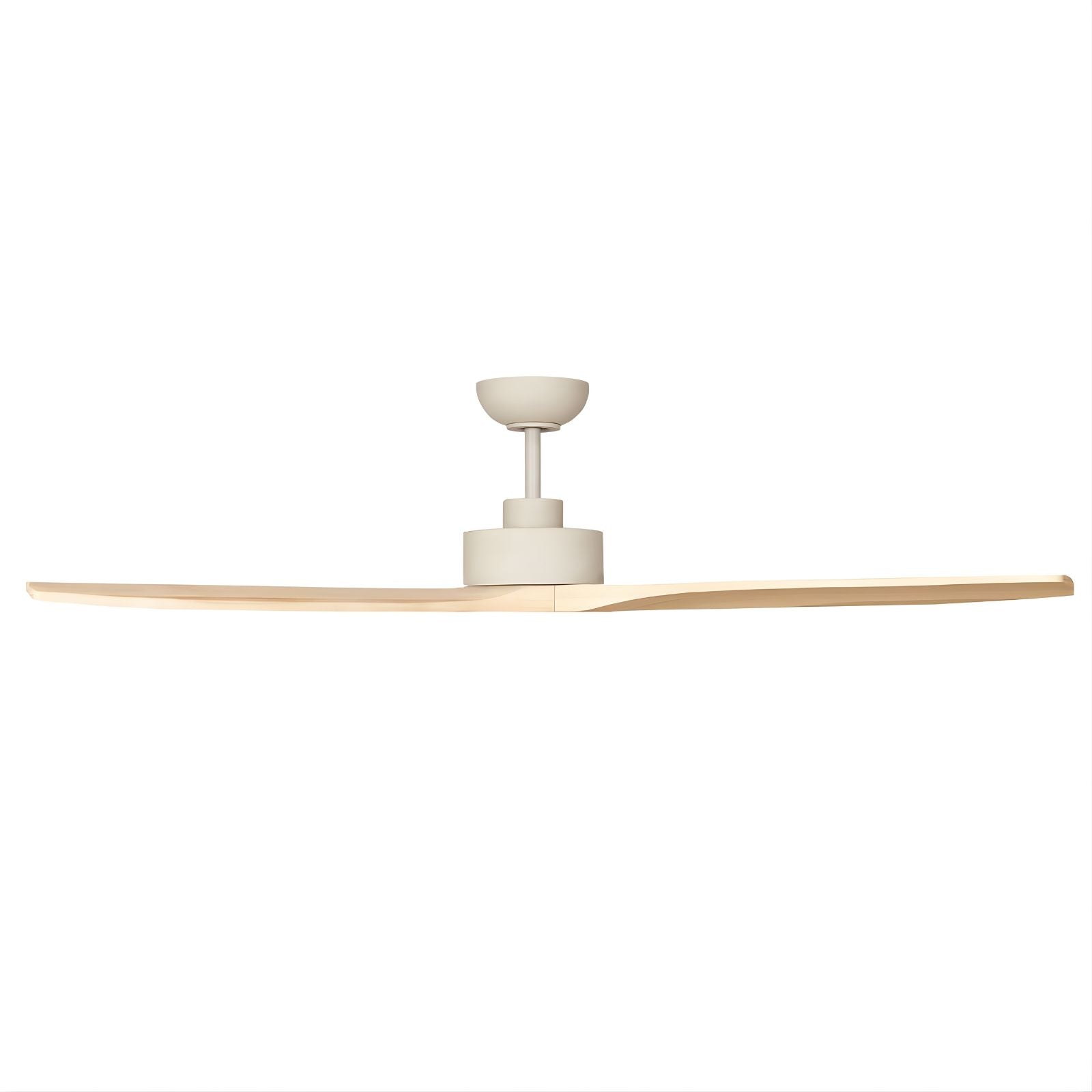 Side Fanco EarthFirst Wynd 52'' (132cm) DC Ceiling Fan - Ecru and Natural Timber Blades F2310/619A - The Blue Space