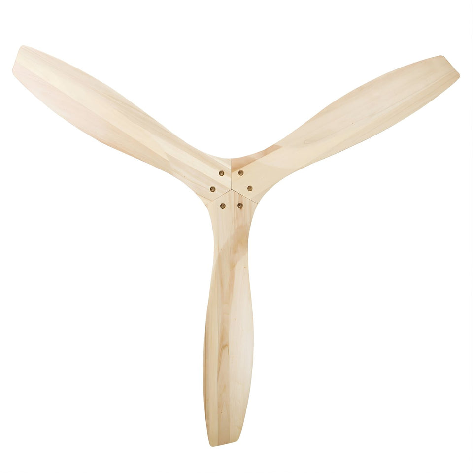 Fanco EarthFirst Wynd 60'' (152cm) DC Ceiling Fan - Ecru and Natural Timber