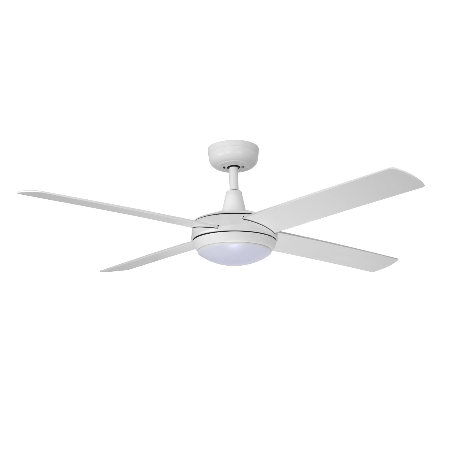 Bottom Fanco Eco Silent 52'' (132cm) DC Ceiling Fan with LED Light - White F1121/101B - The Blue Space