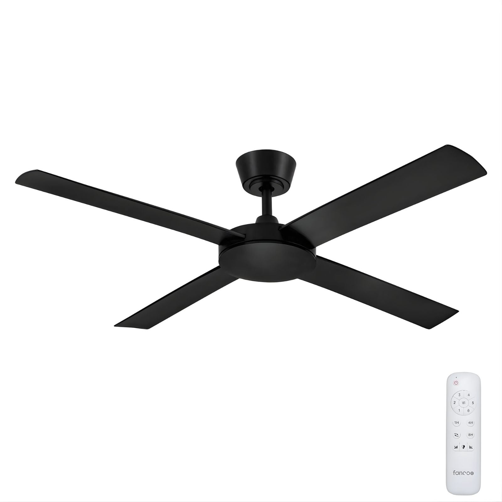 Fanco Eco Silent Pro 52'' (132cm) DC Ceiling Fan Black F1120/202C - The Blue Space