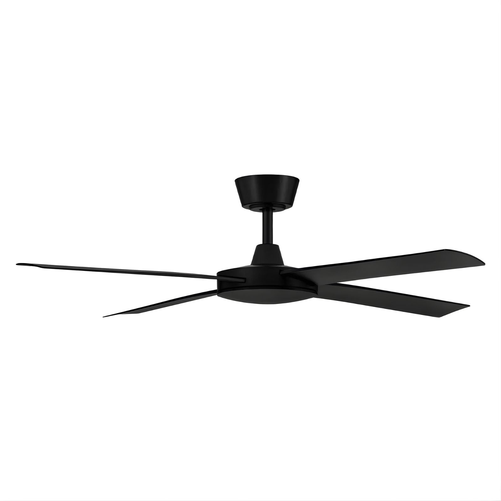 Side View Fanco Eco Silent Pro 52'' (132cm) DC Ceiling Fan Black F1120/202C - The Blue Space