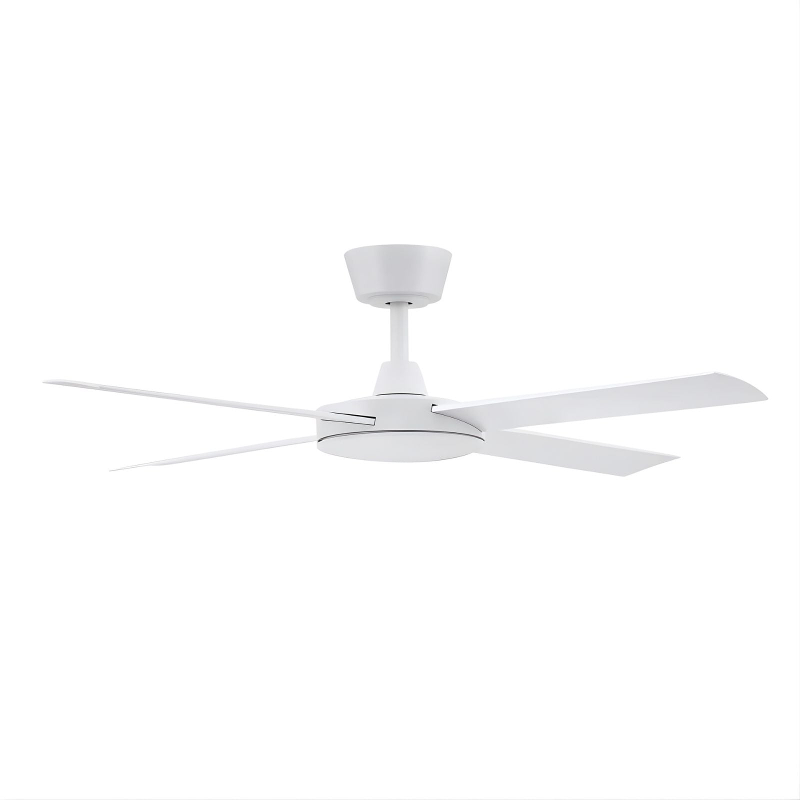 Side View Fanco Eco Silent Pro 52'' (132cm) DC Ceiling Fan White F1120/101C - The Blue Space