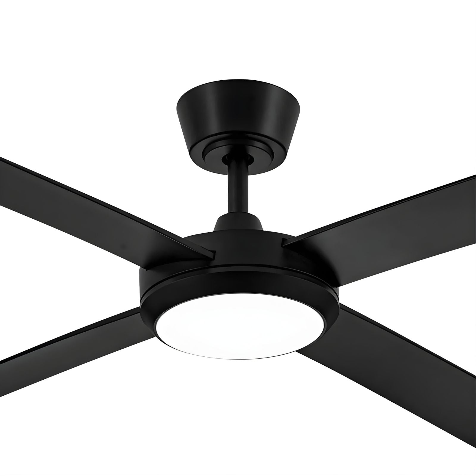 Details Fanco Eco Silent Pro 52'' (132cm) DC Ceiling Fan with LED Light Black F1121/202C - The Blue Space