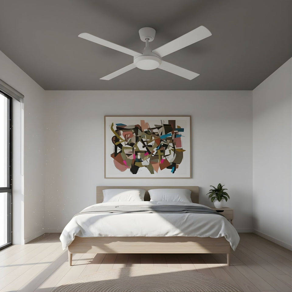 Fanco Eco Silent Pro 52'' (132cm) DC Ceiling Fan with LED Light White