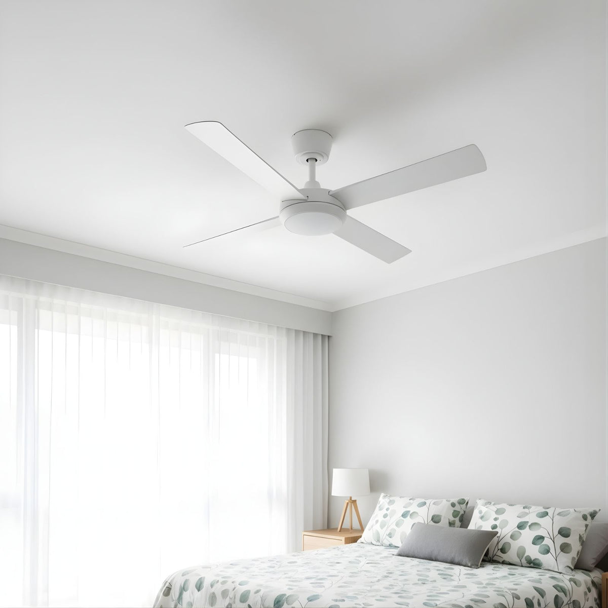 Lifestyle Fanco Eco Silent Pro 52'' (132cm) DC Ceiling Fan with LED Light White F1121/101C - The Blue Space
