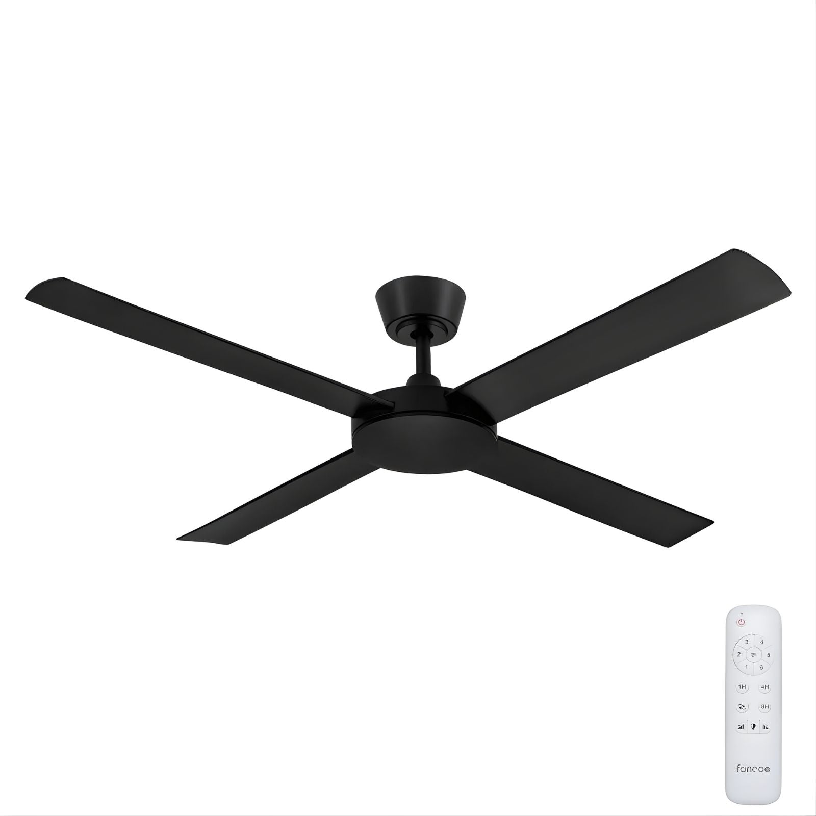 Fanco Eco Silent Pro 56'' (142cm) DC Ceiling Fan Black F1140/202C - The Blue Space