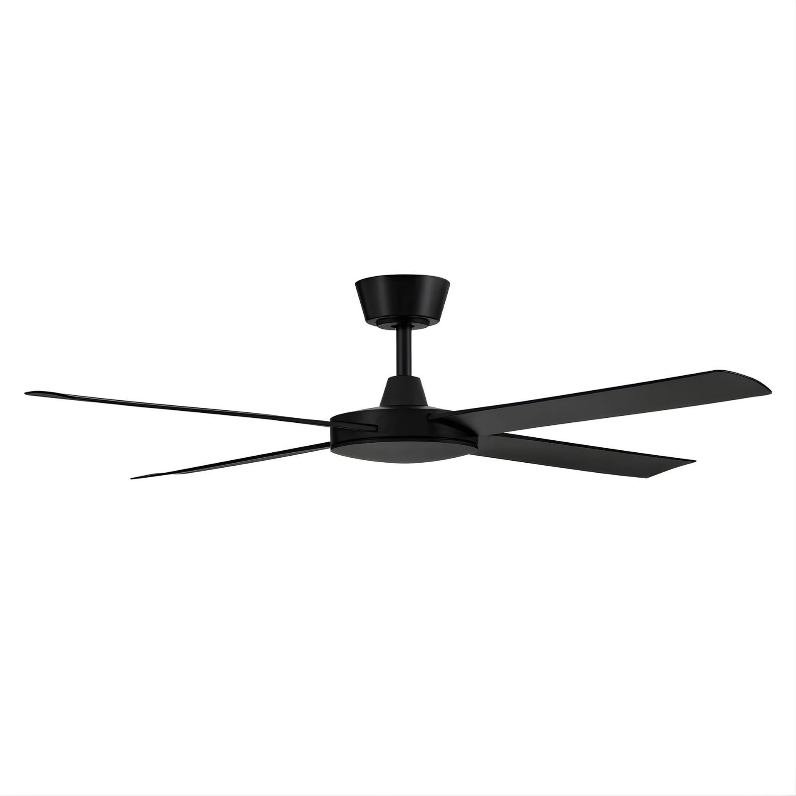 Side View Fanco Eco Silent Pro 56'' (142cm) DC Ceiling Fan Black F1140/202C - The Blue Space